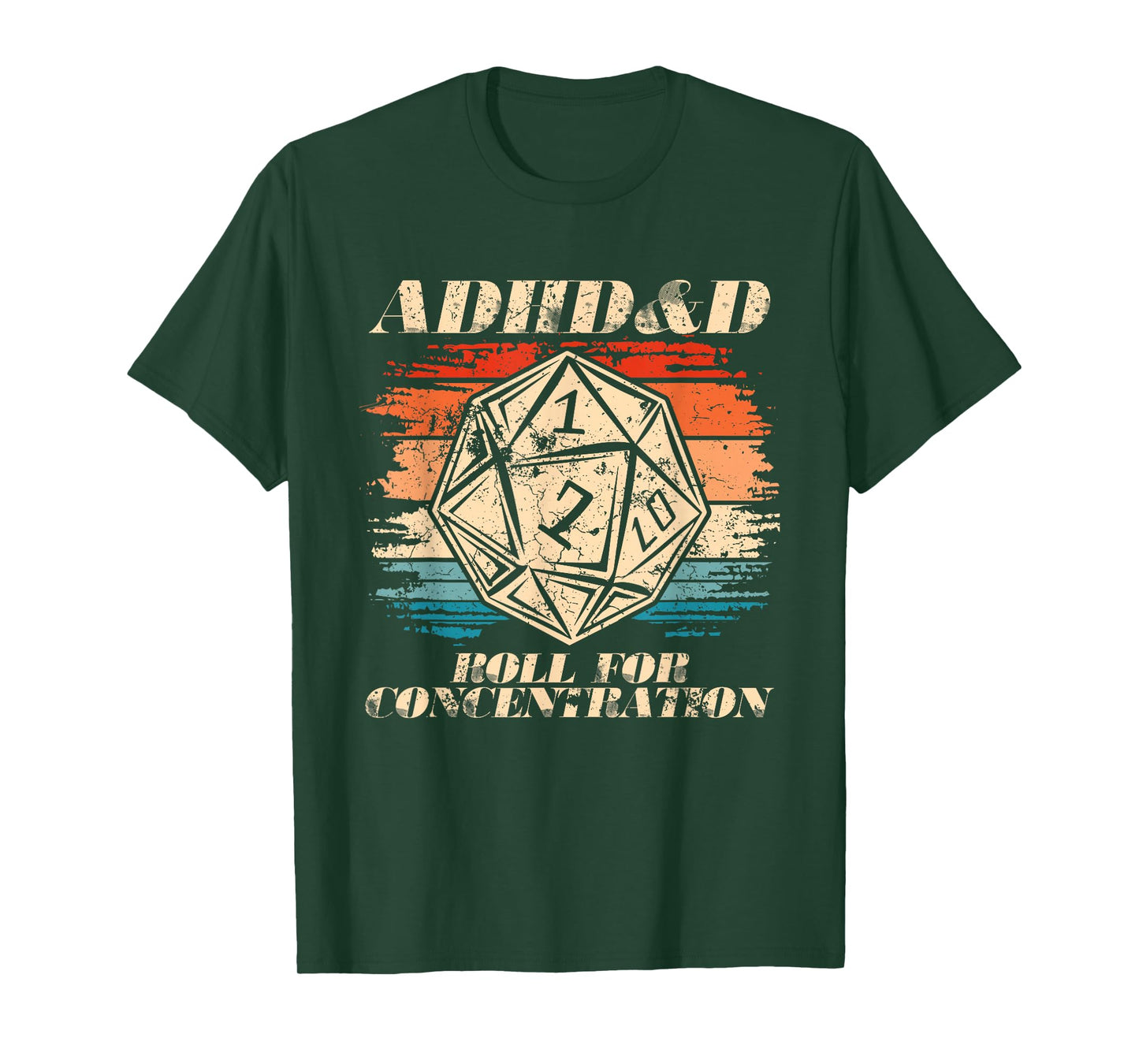 Roll For Concentration Embrace Neurodiversity ADHD&D Men T-Shirt