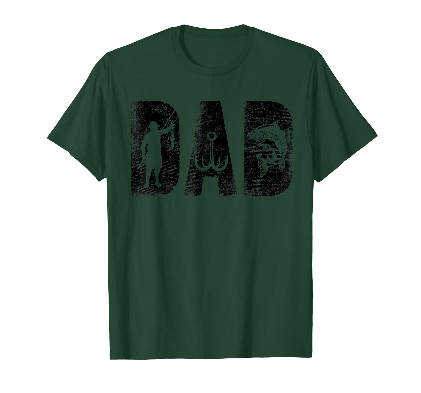 Fishing Dad Birthday Classic Bold Font Fish Daddy T-Shirt