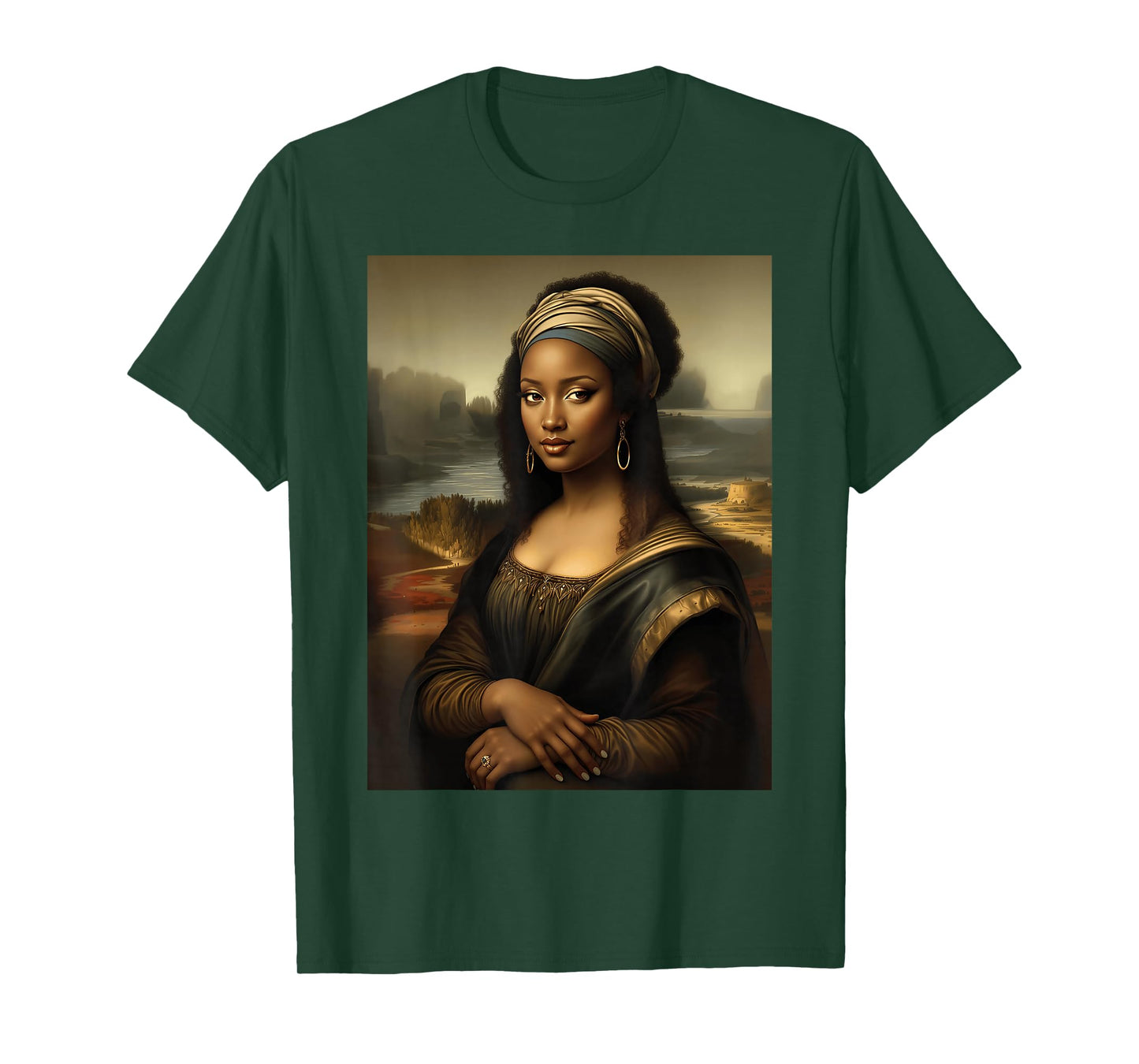 Black Mona Lisa African American Black History Month Funny T-Shirt