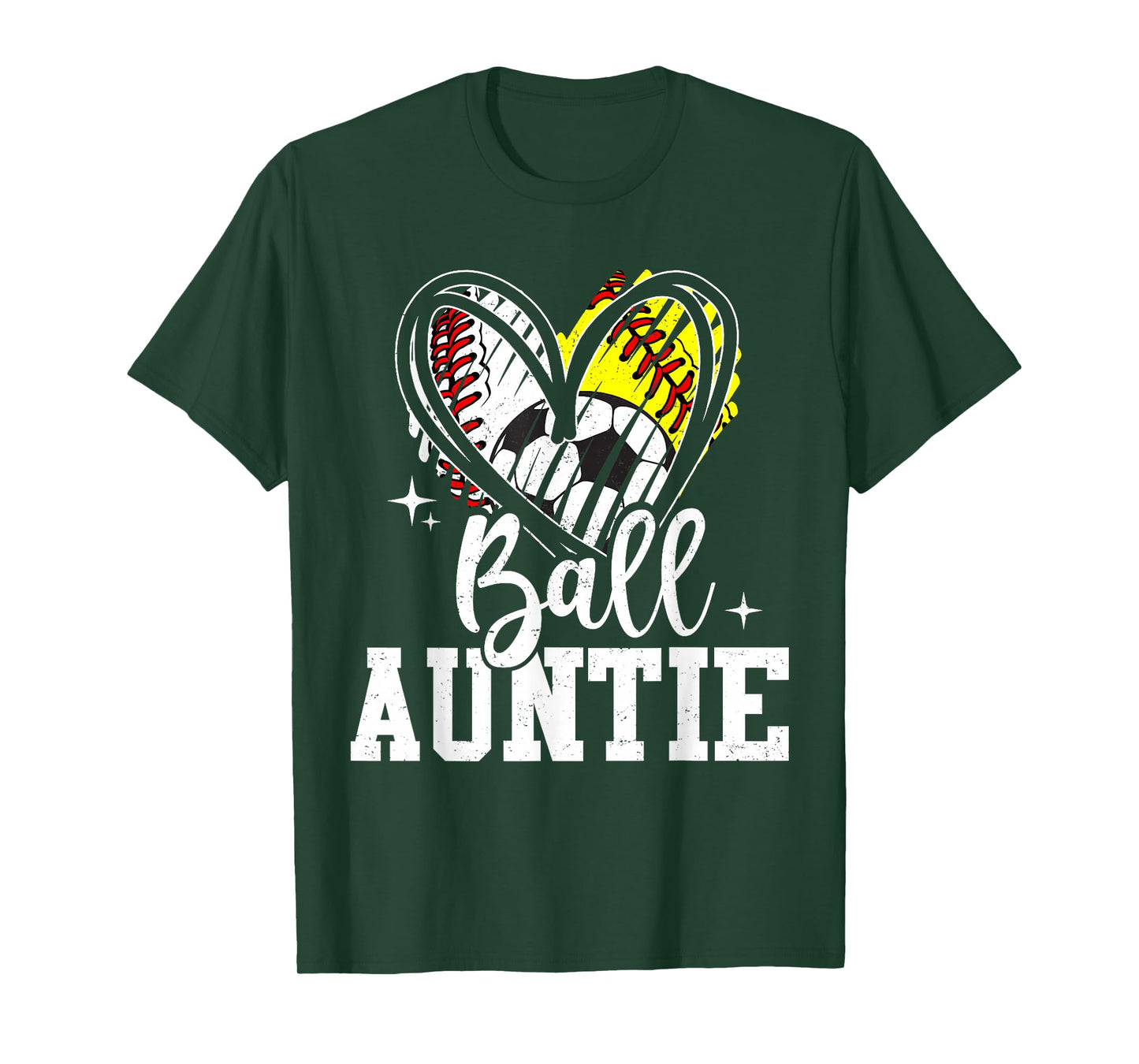 Ball Auntie Baseball Softball Soccer Aunt T-Shirt