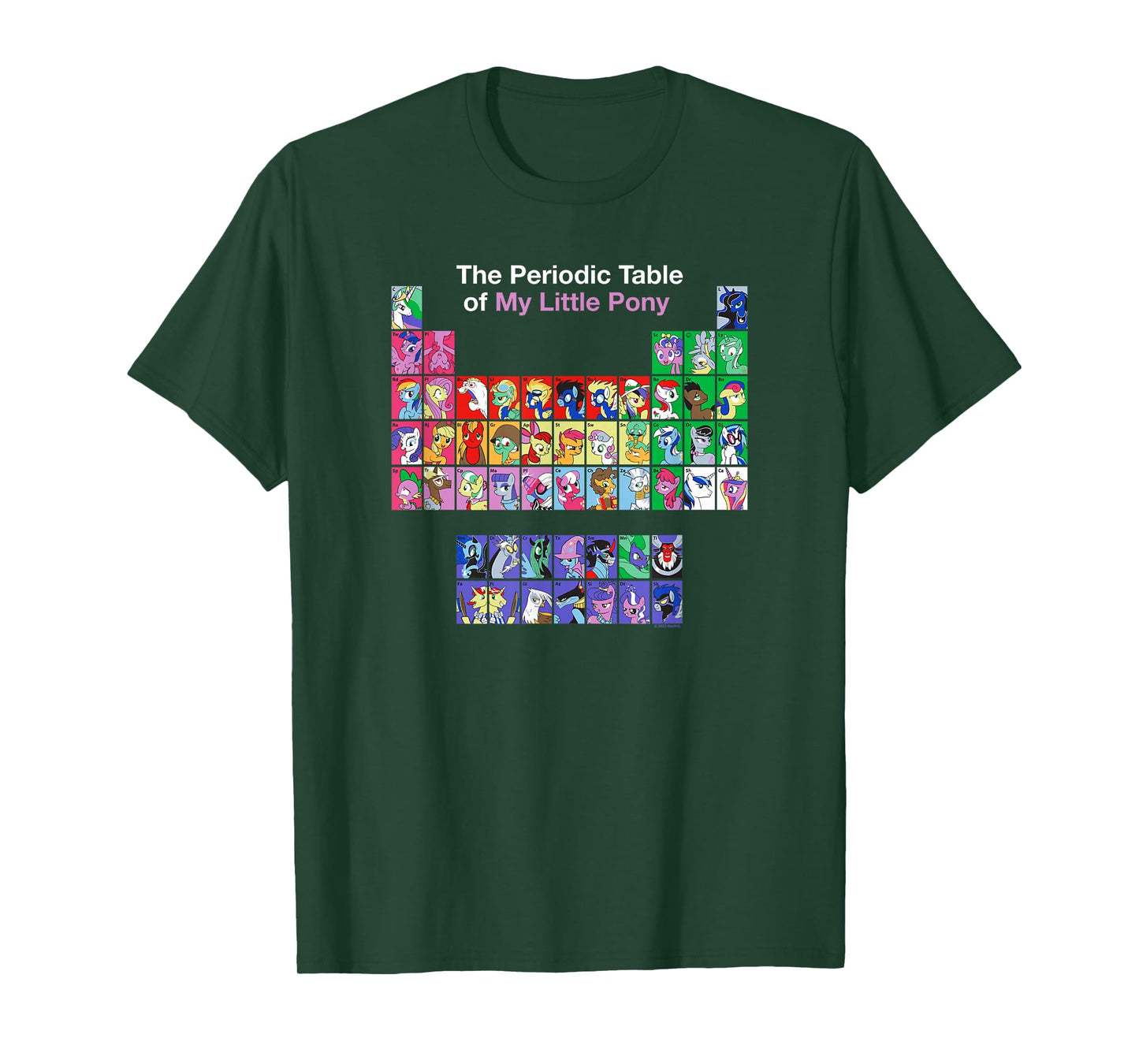 My Little Pony: Friendship Is Magic Periodic Table Retro T-Shirt