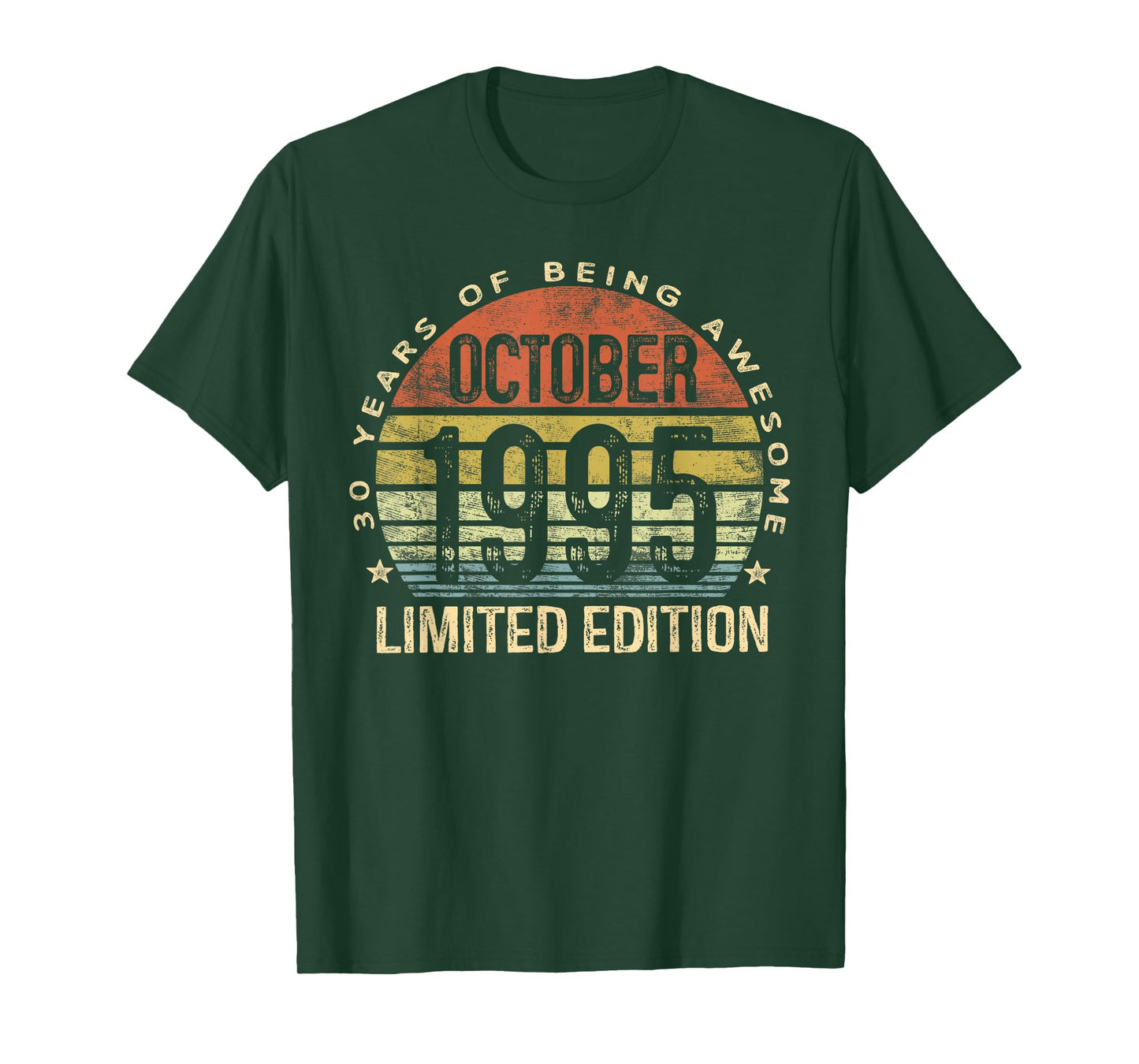 October 1995 Limited Edition 30-Year-Old 30th Birthday T-Shirt