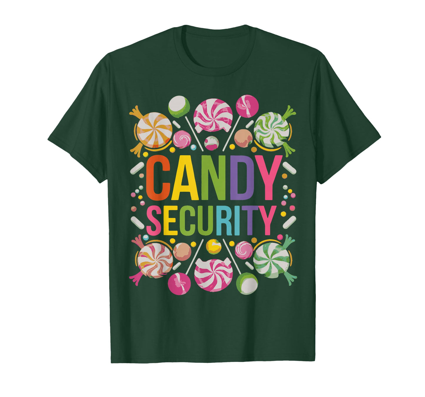 Candy Security Candyland Halloween Costume Kids Teens Adult T-Shirt