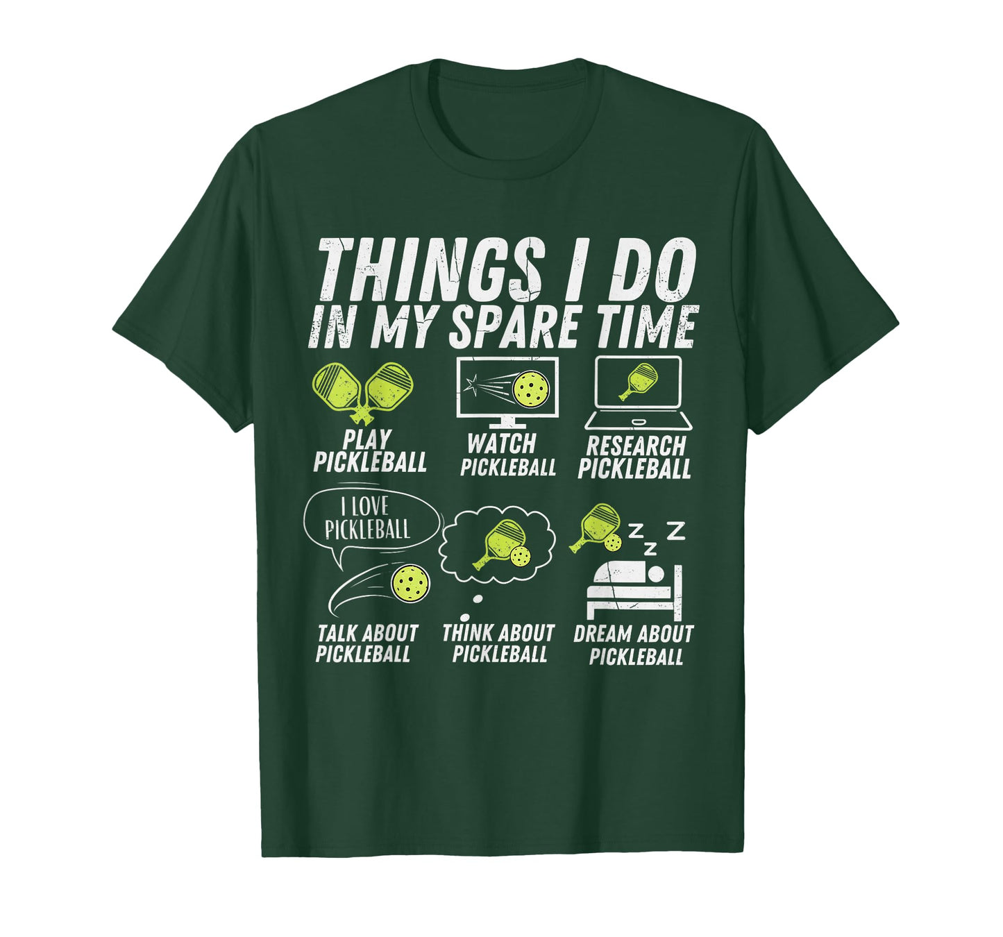 Pickle Ball Lover Things I Do in My Spare Time Pickleball T-Shirt