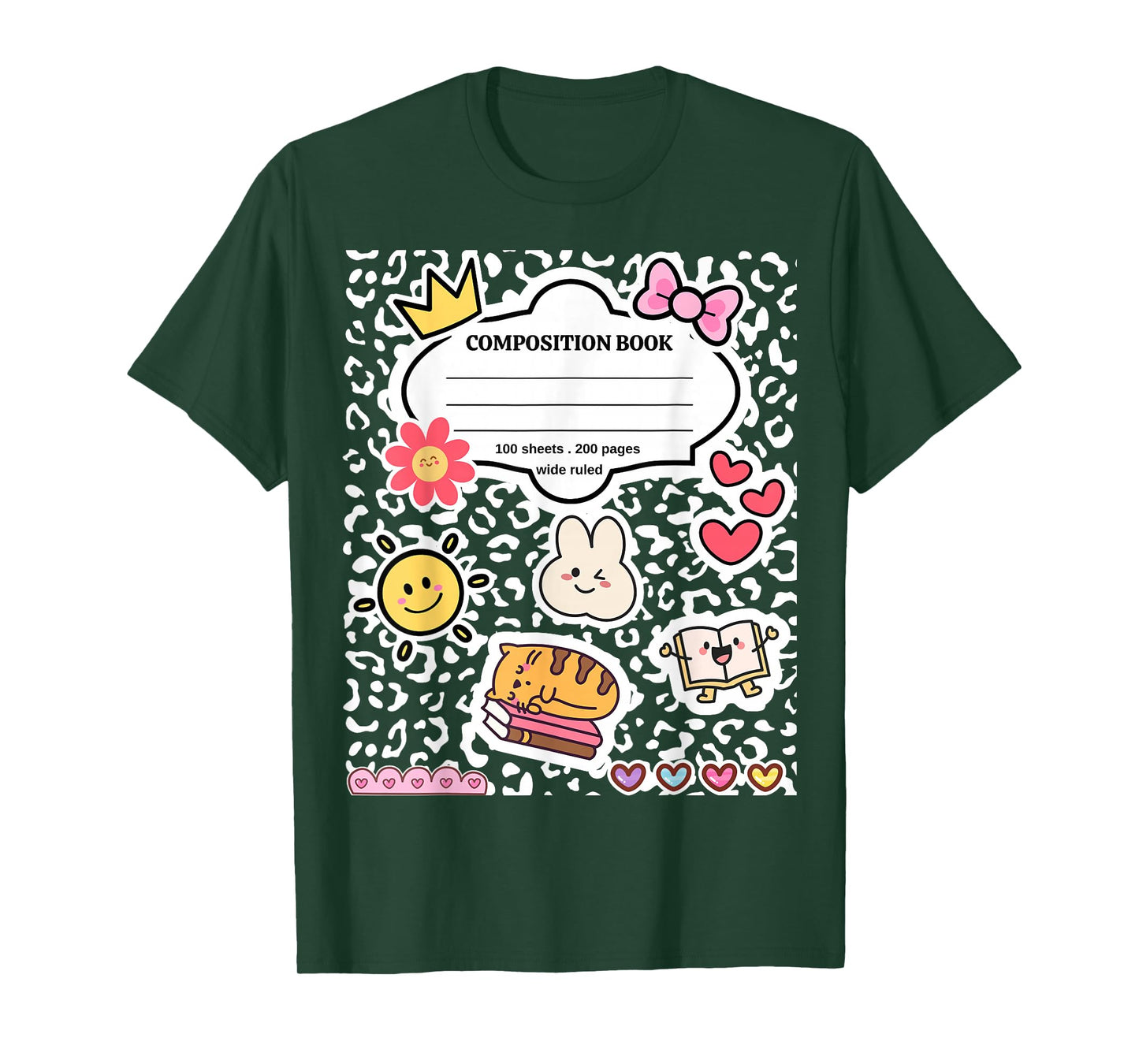 Composition Notebook Costume Matching Group Halloween School T-Shirt