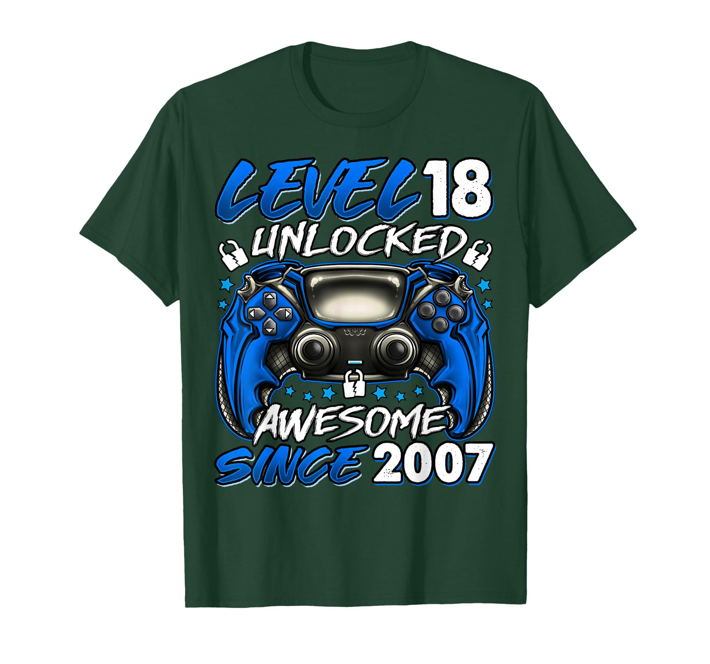 Level 18 Unlocked 18 Year Old Gifts Boys 18th Birthday Boy T-Shirt