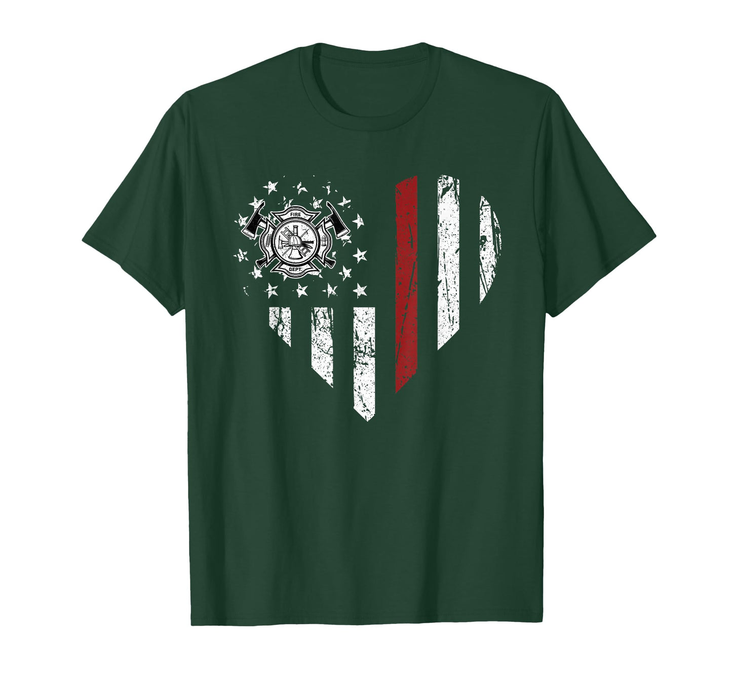 Heart Firefighter EMT Department Vintage Fireman Men Women T-Shirt