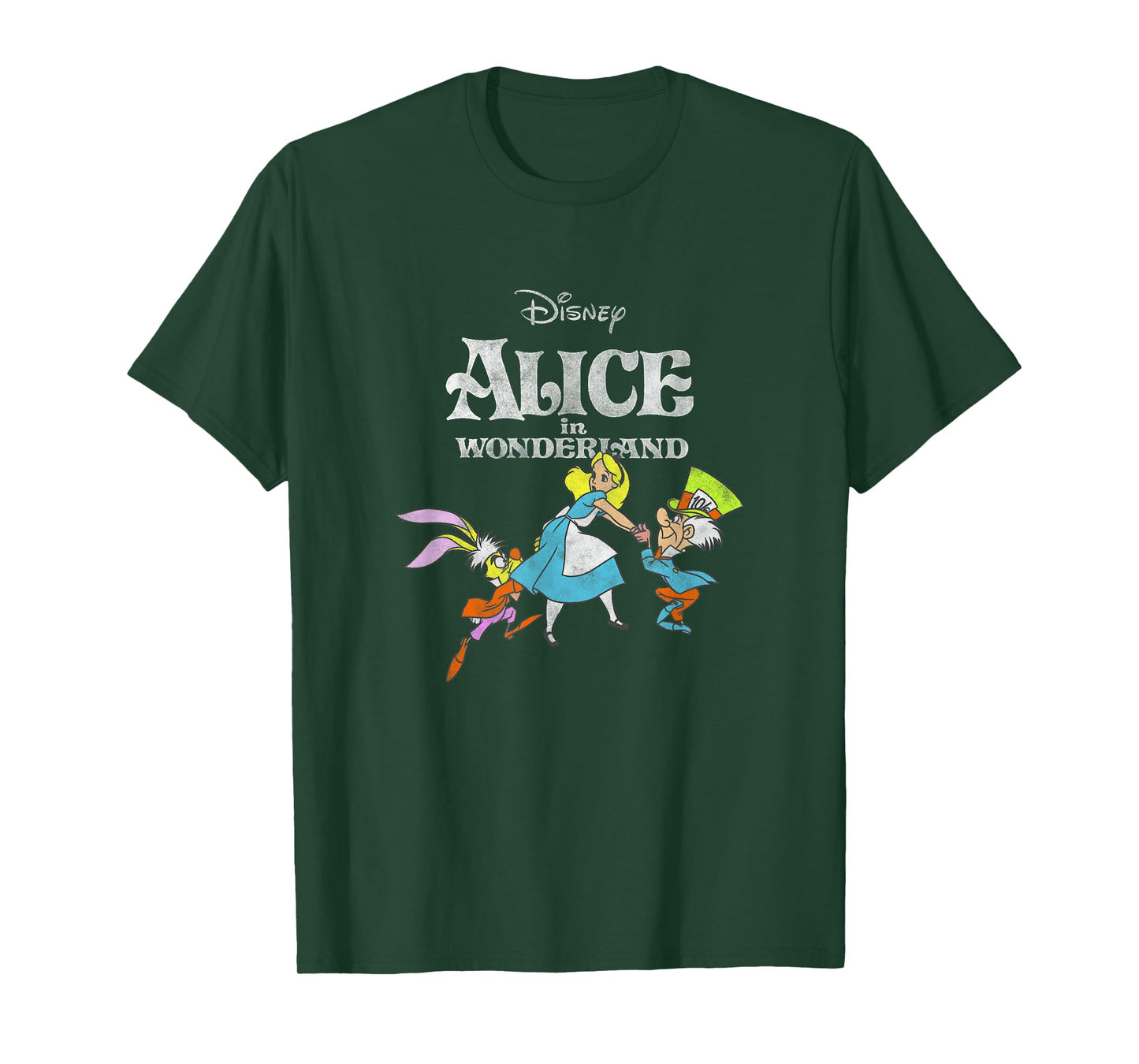 Disney Alice In Wonderland Alice Mad Hatter March Hare T-Shirt