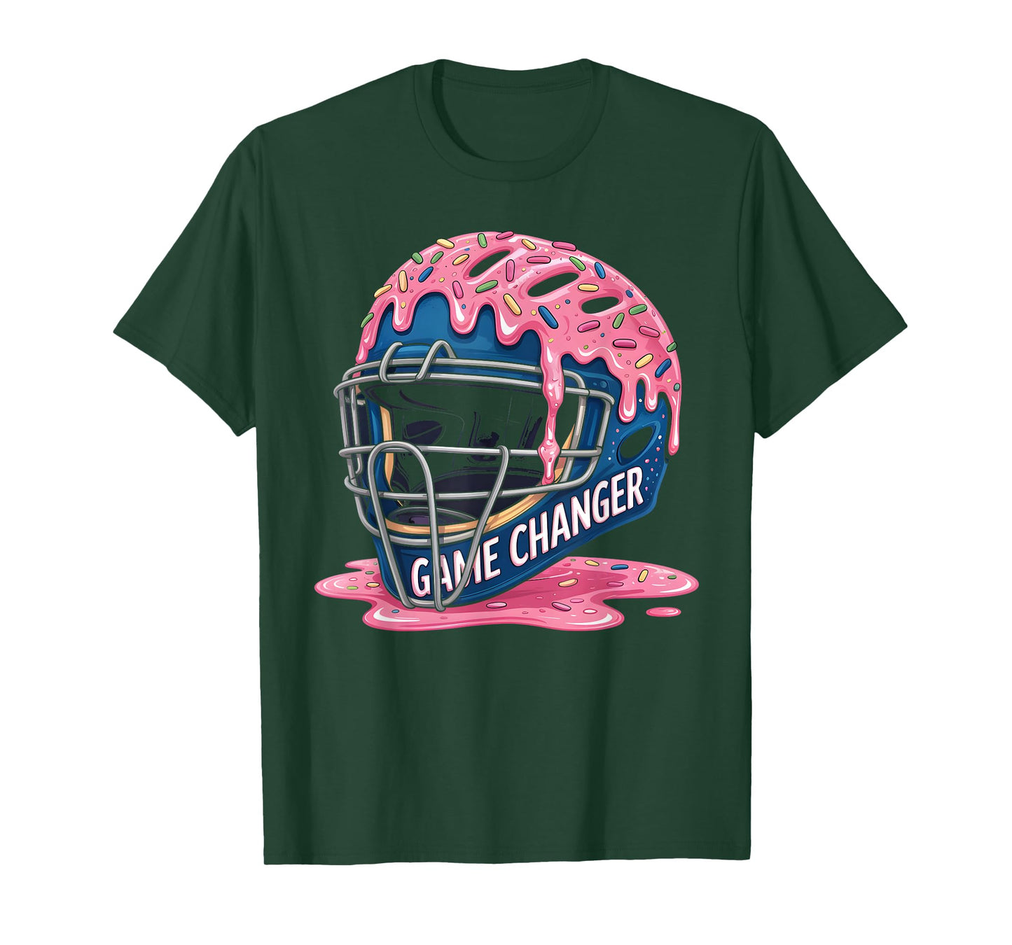 Baseball Ice Cream Drip Catcher Helmet Youth Boys Drip T-Shirt