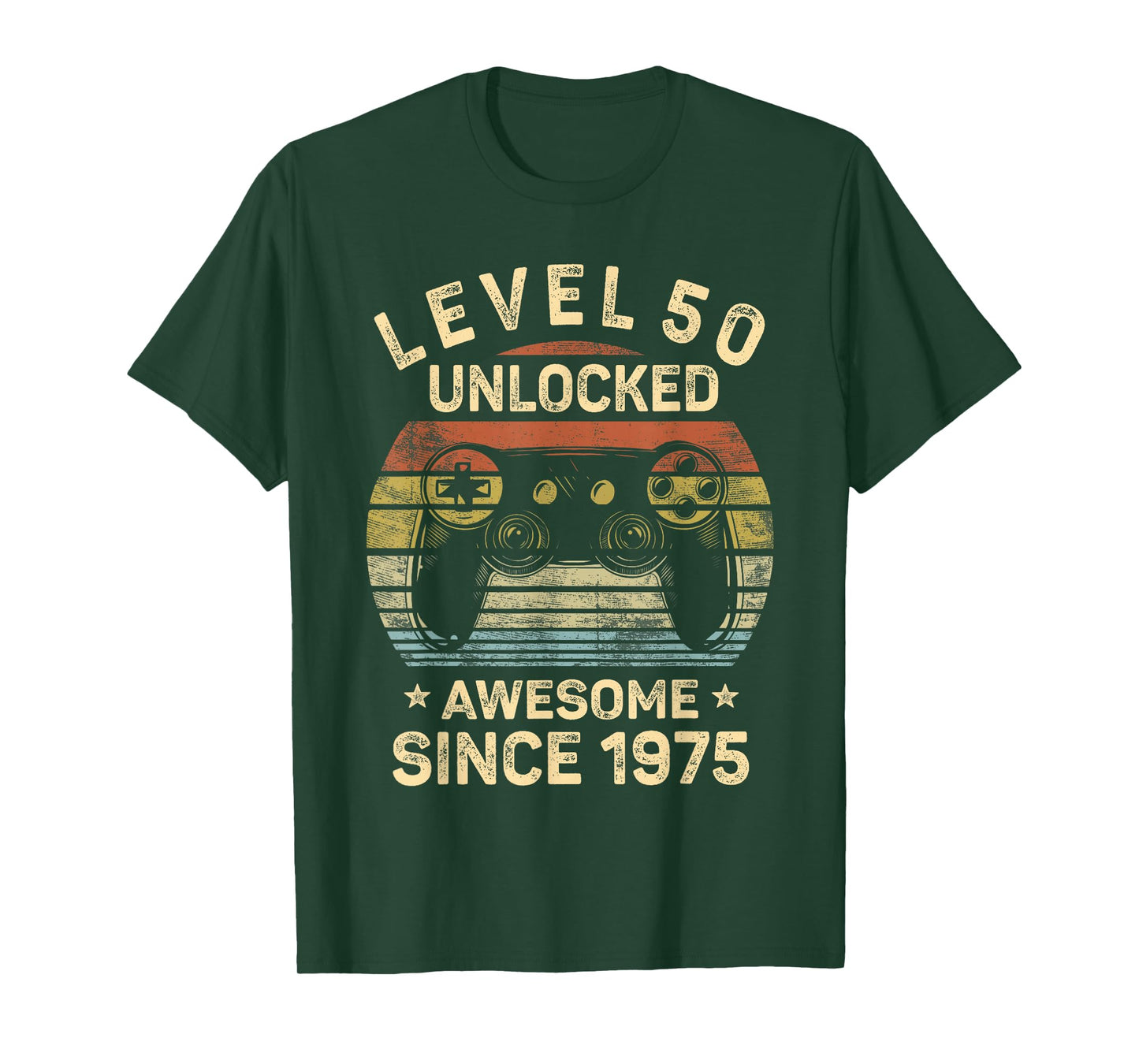 Level 50 Unlocked 50th Birthday 50 Year Old Gifts Gamer Bday T-Shirt