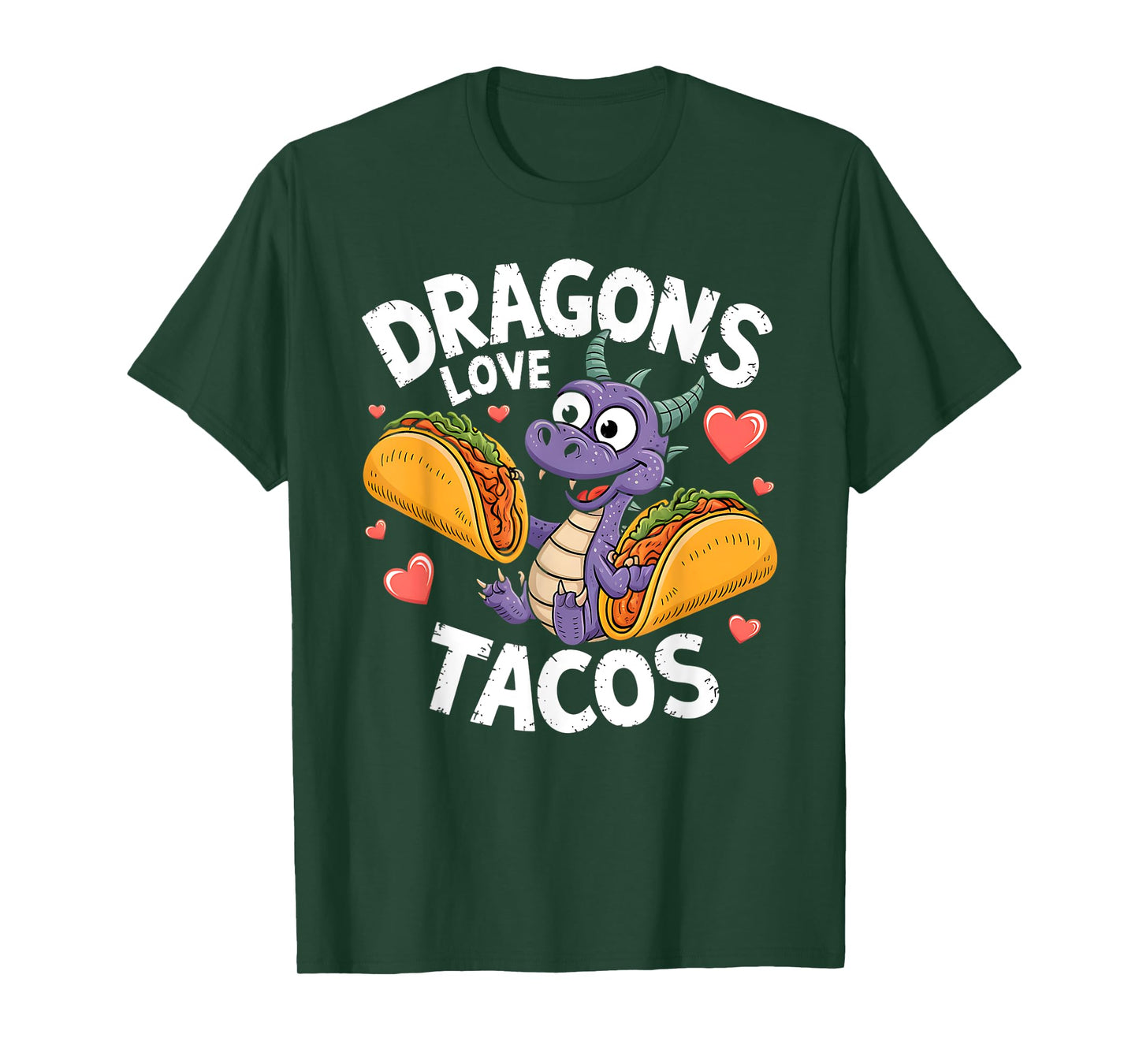 Cute Cinco De Mayo Dragons Love Tacos Mexican Food Kids Boys T-Shirt
