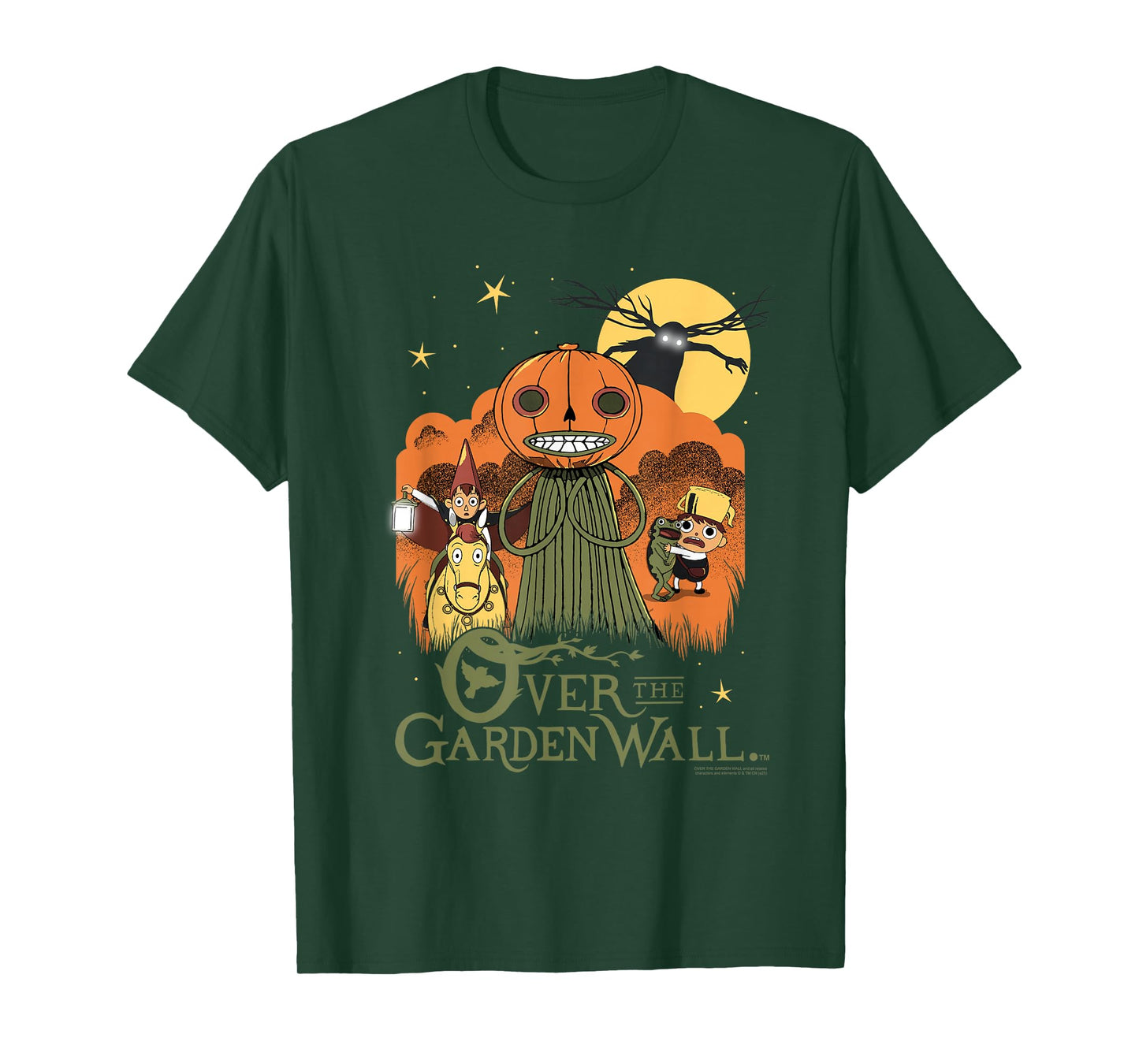 Over The Garden Wall Vintage Halloween Illustration Cartoon T-Shirt
