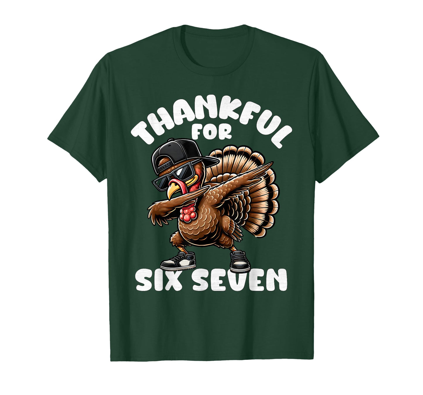 67 Thanksgiving Funny Six Seven Meme Brainrot Turkey Boys T-Shirt