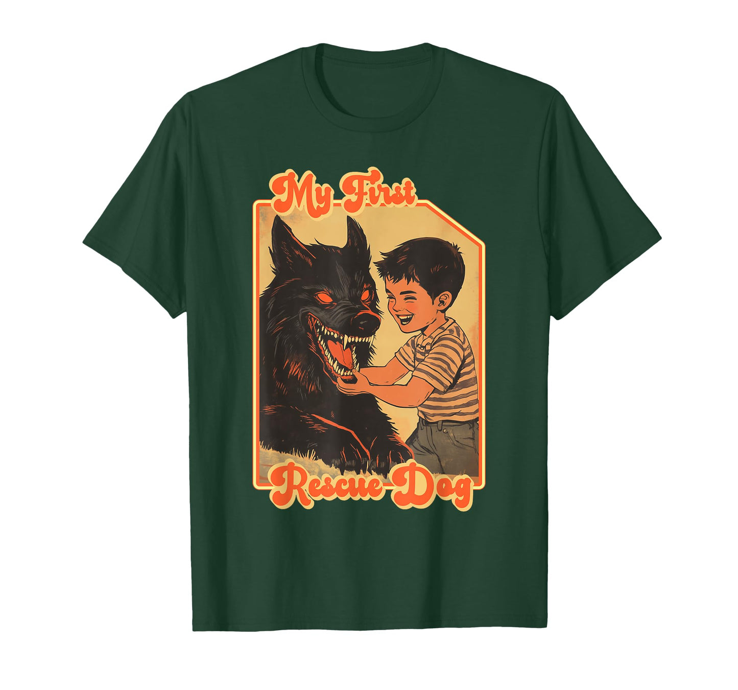 My First Rescue Dog Funny Shirts - Funny Rescue Animal T-Shirt
