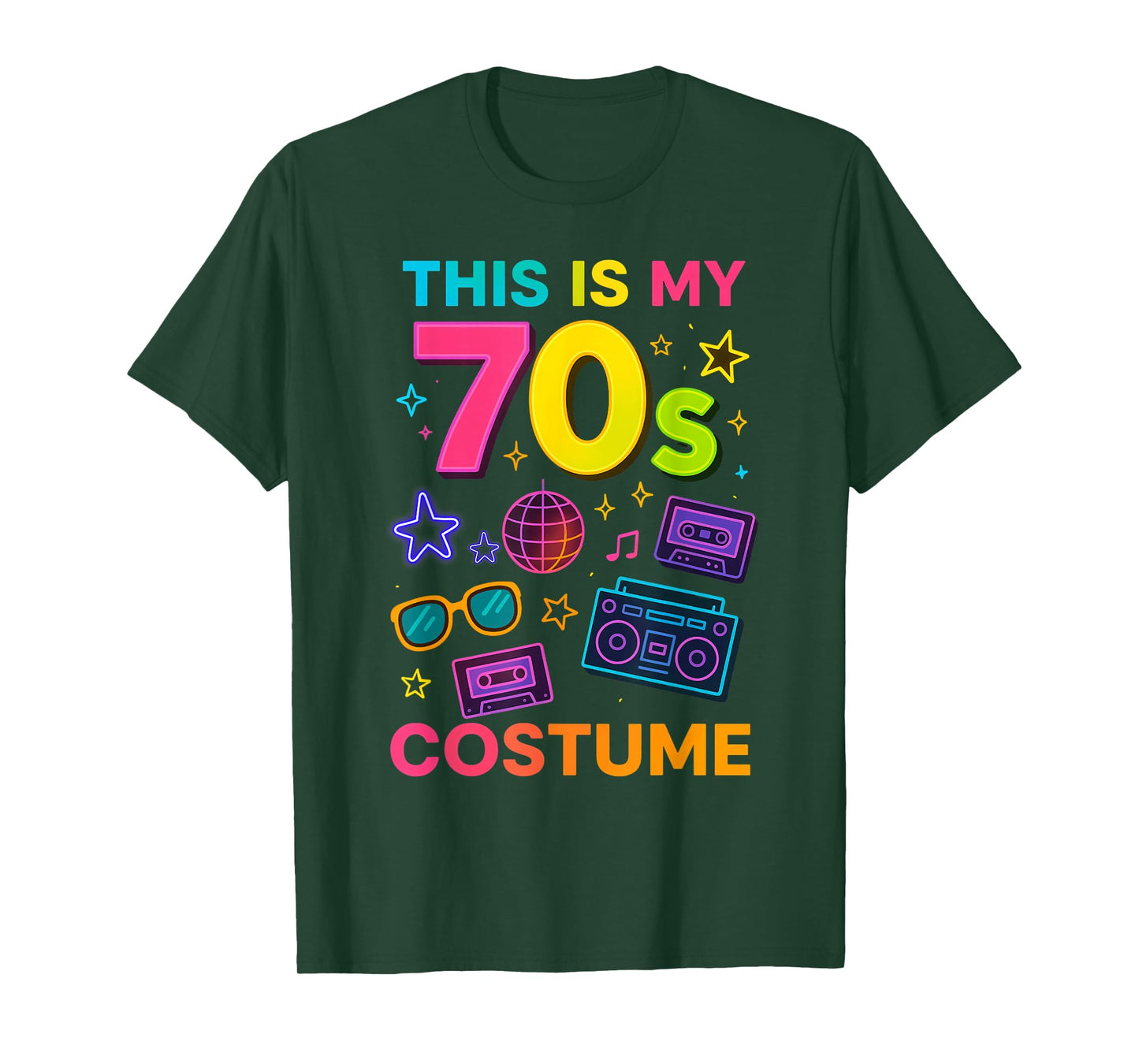 This is My 70s Costume Funny for 80s 90s Party T-Shirt
