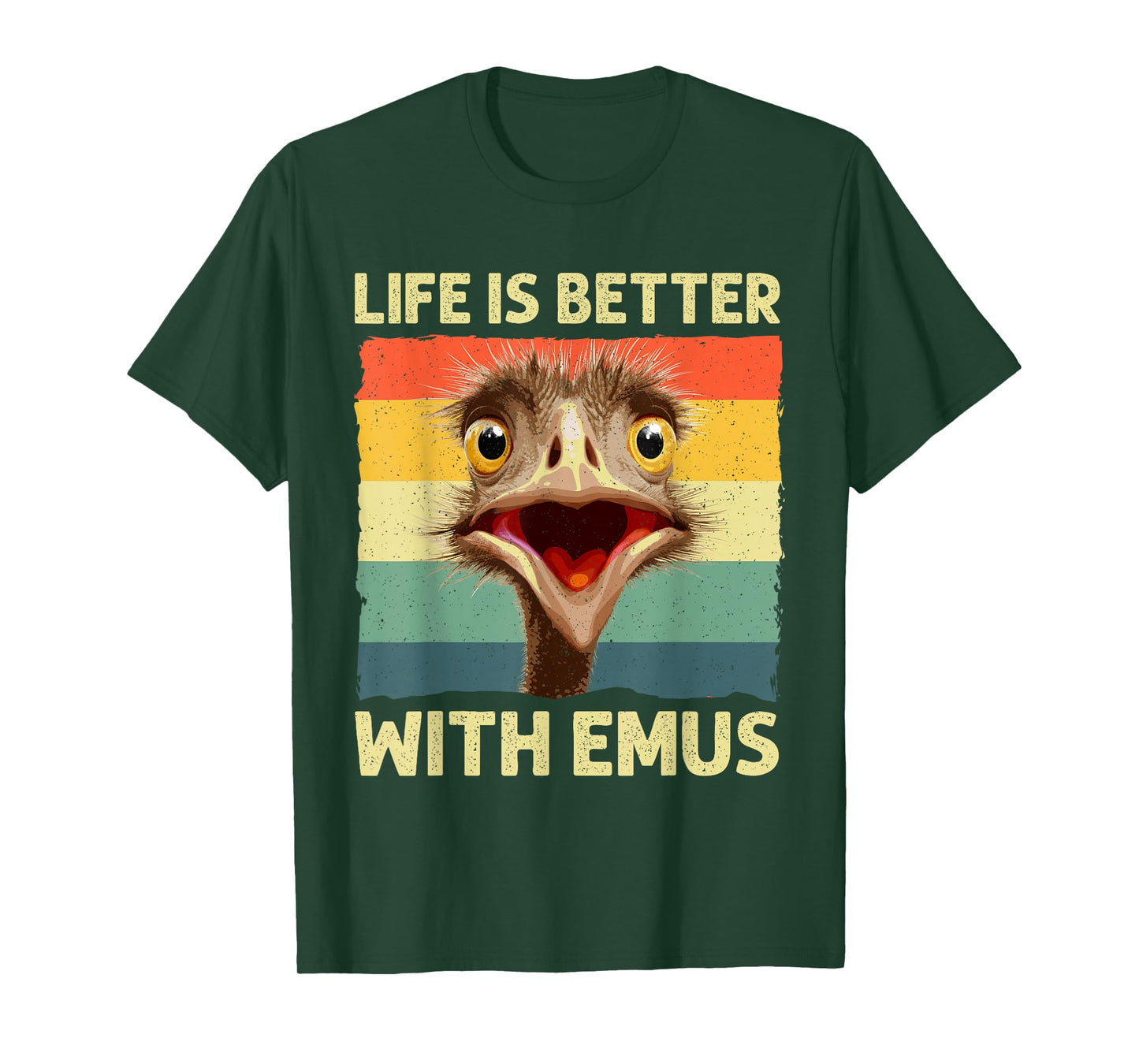Cool Emu Art For Men Women Australia Bird Animal Emu Lover T-Shirt