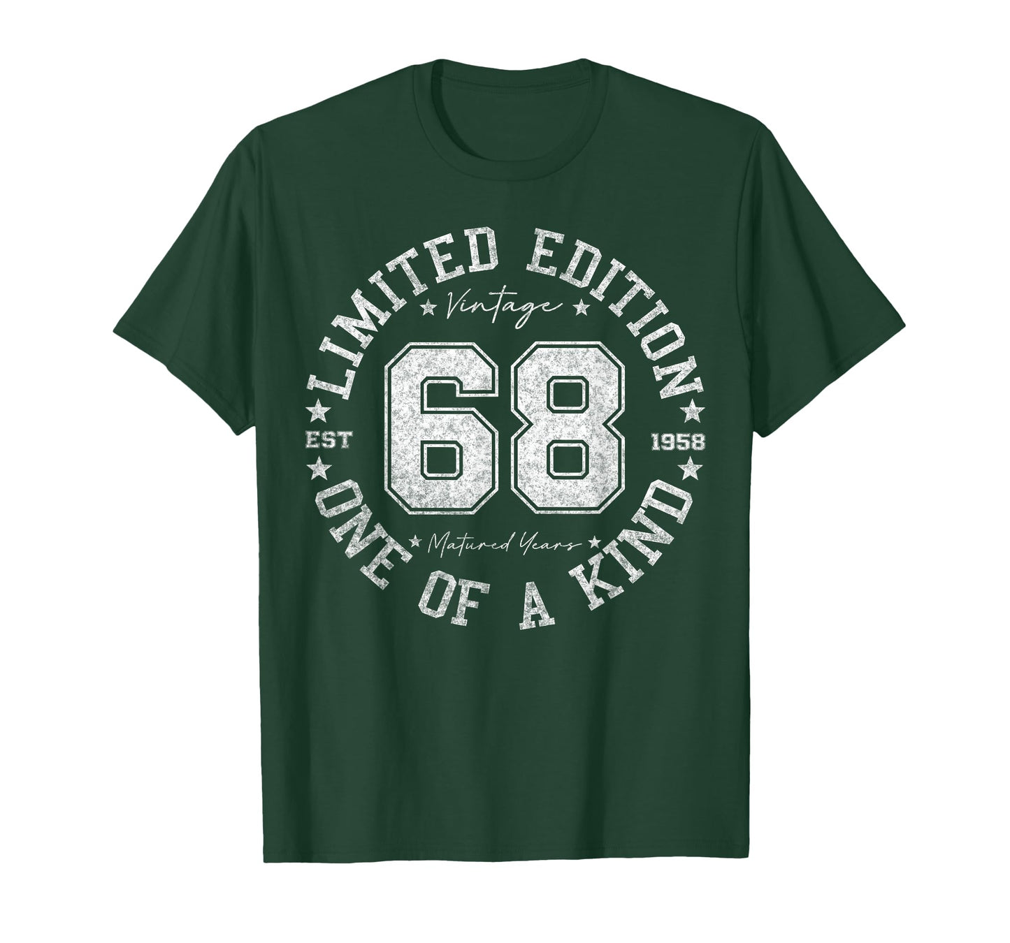 68 Year Old Gifts Vintage 1958 Limited Edition 68th Birthday T-Shirt