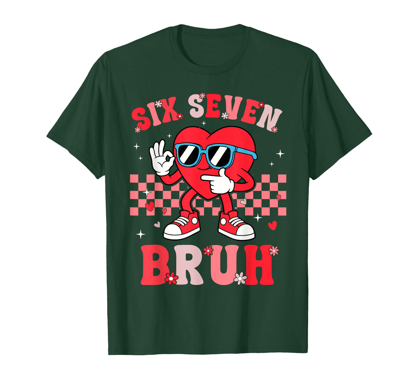 Six Seven 67 Meme Cool Valentine’s for Teens Boys Girls Kids T-Shirt