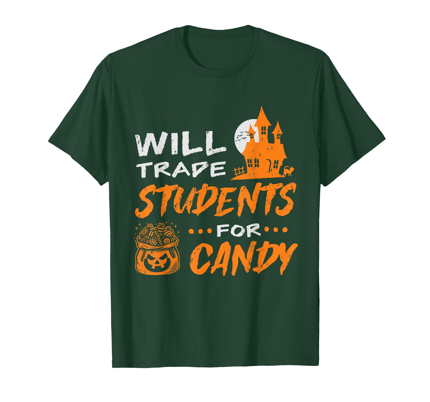 Will Trade Students for Candy Halloween Costume Teacher T-Shirt