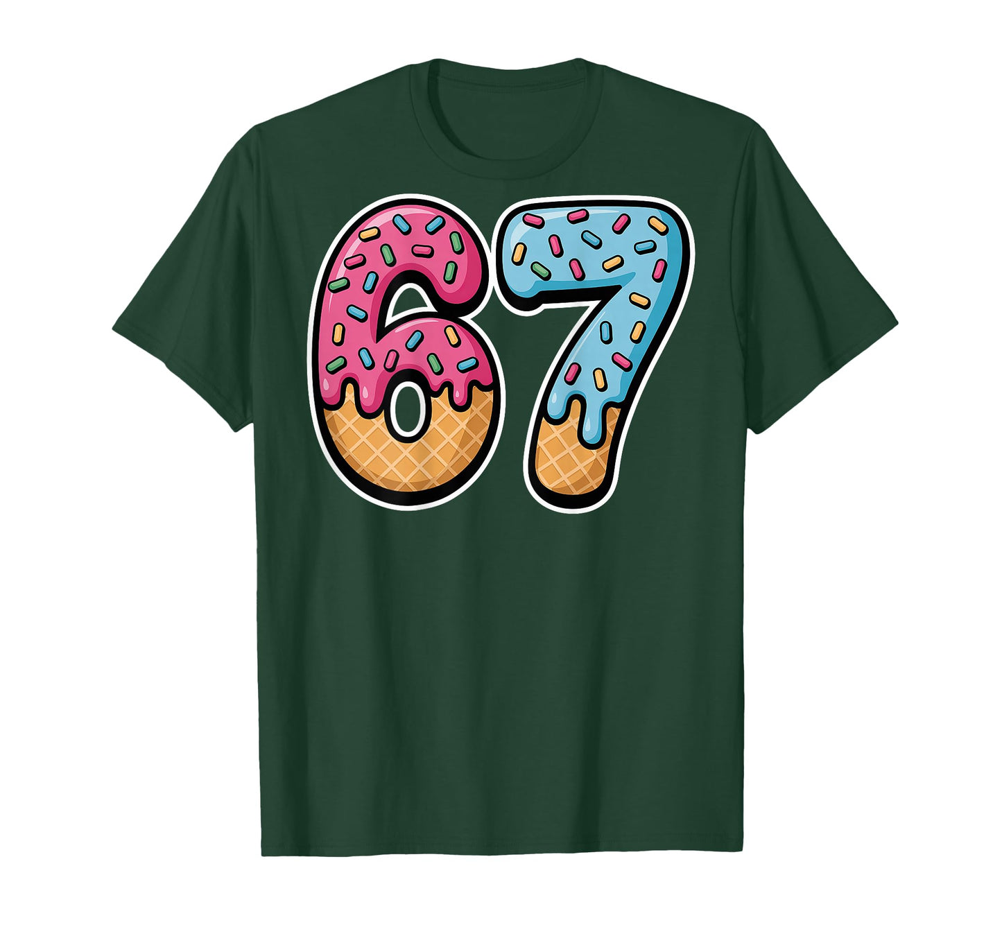 67 Ice Cream Drip (Back only) T-Shirt