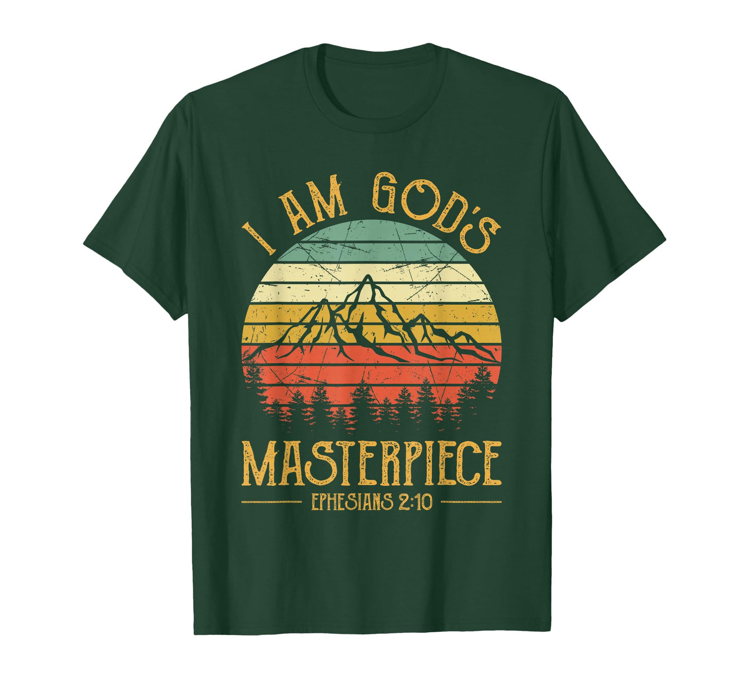 I Am God's Masterpiece Tshirt Mens Womens Kids Christian T-Shirt