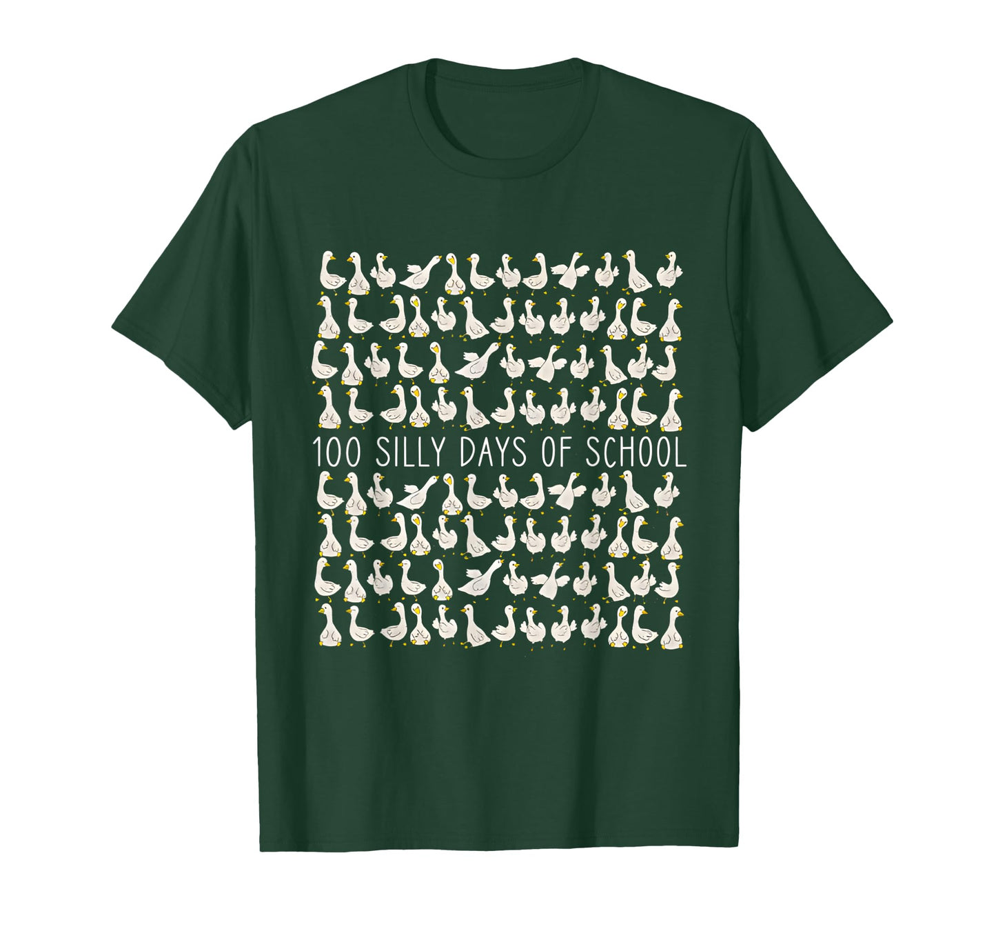 100 Days of Silly Gooses Funny 100th Day of School Teacher T-Shirt