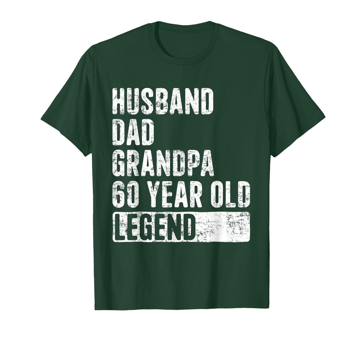 Husband Dad Grandpa 60 Year Old Legend 60th Birthday T-Shirt