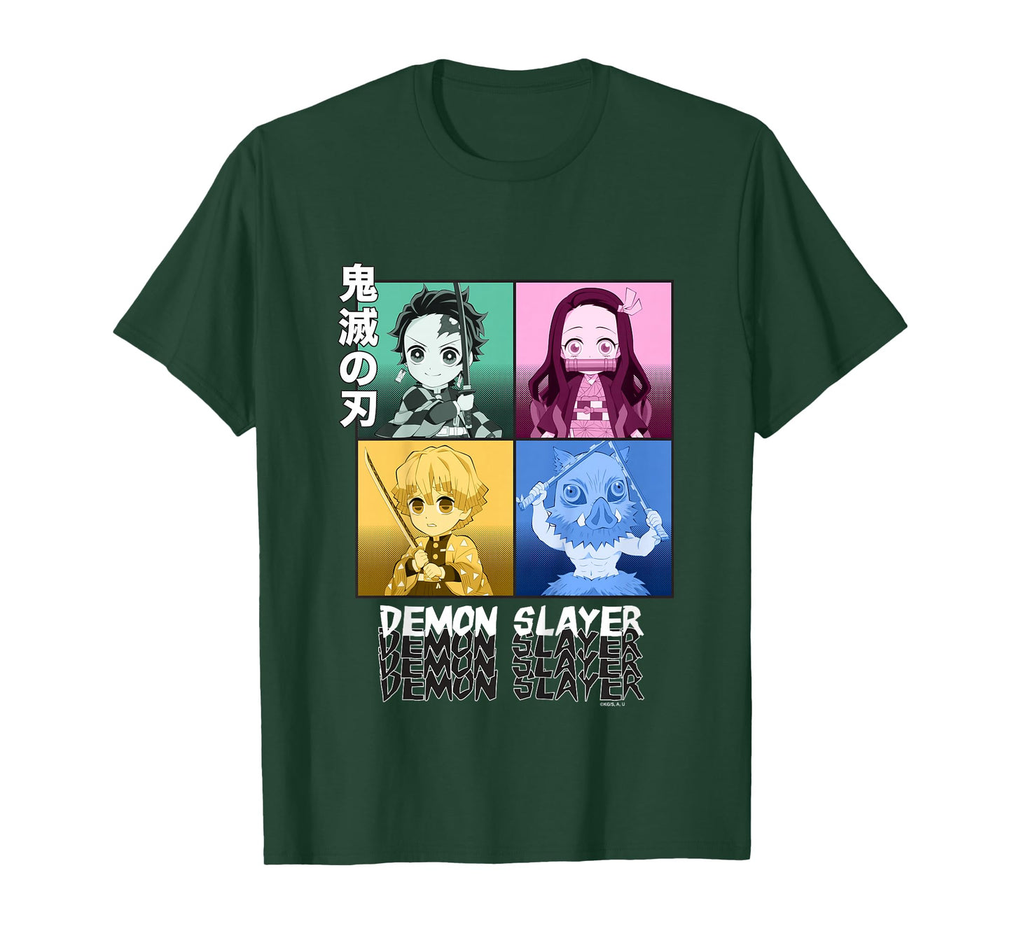 Kids Demon Slayer: Kimetsu no Yaiba Chibi Hero Squad T-Shirt