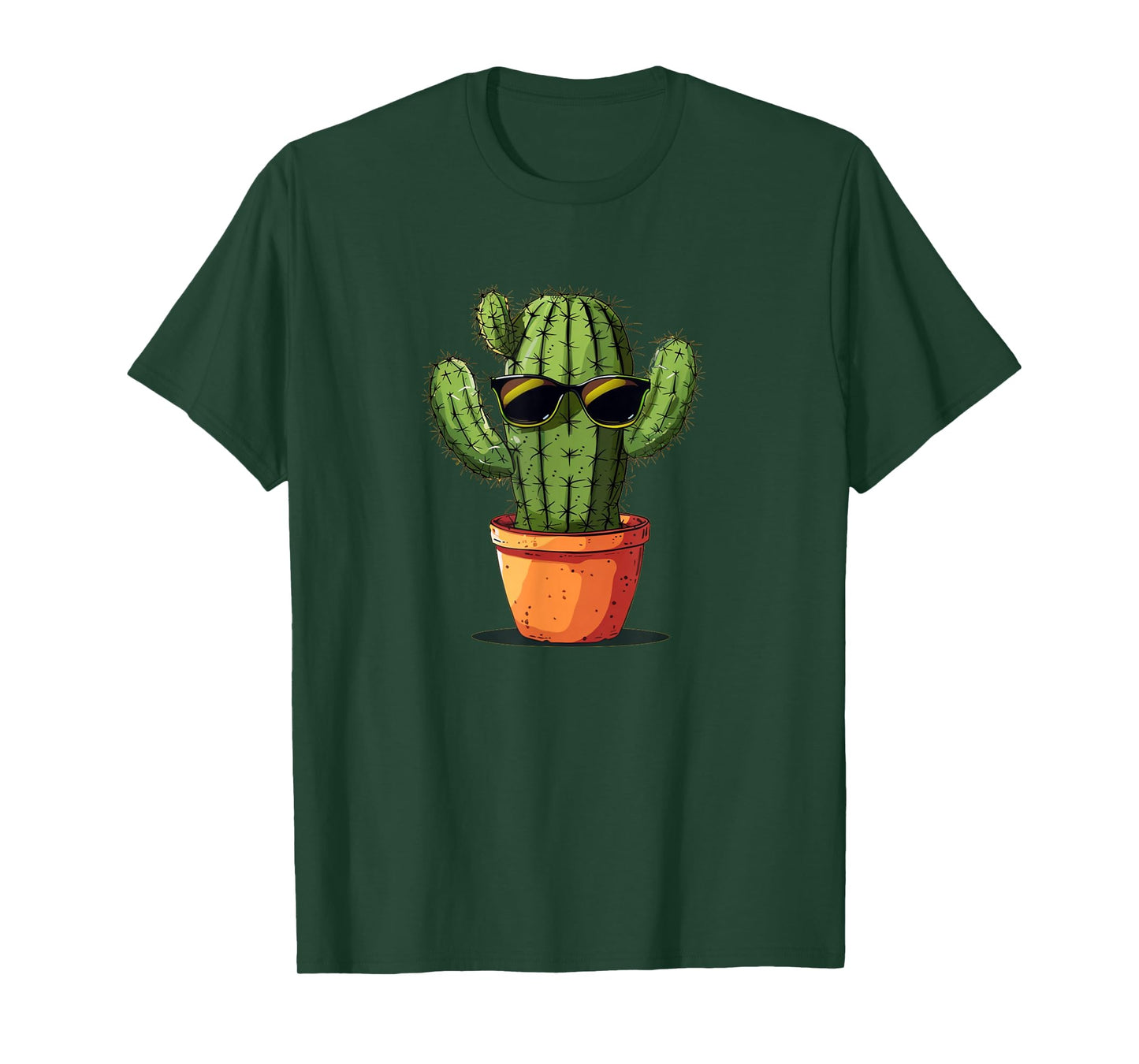 Cool Cactus Face with Sunglasses for Desert Cacti Lovers T-Shirt