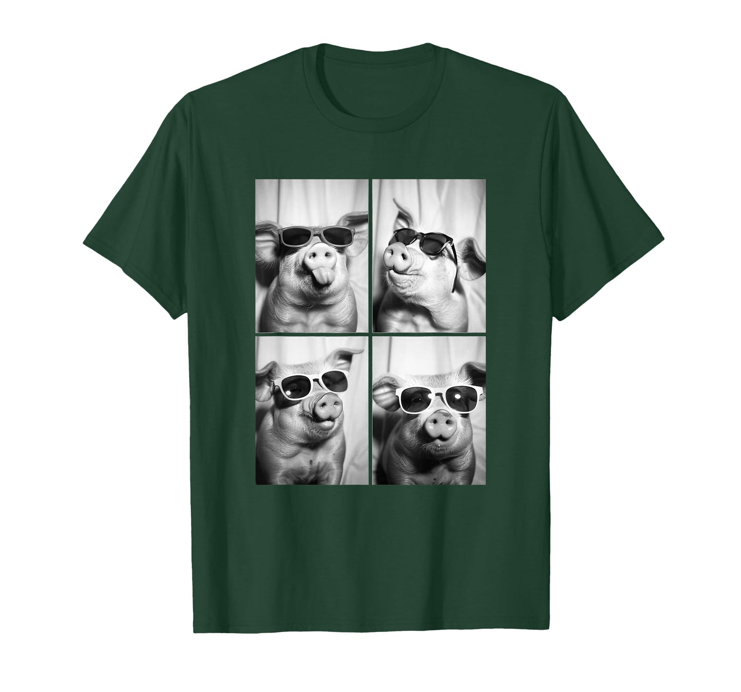 Funny Pigs with Sunglasses Cool Farm Animals Animal T-Shirt