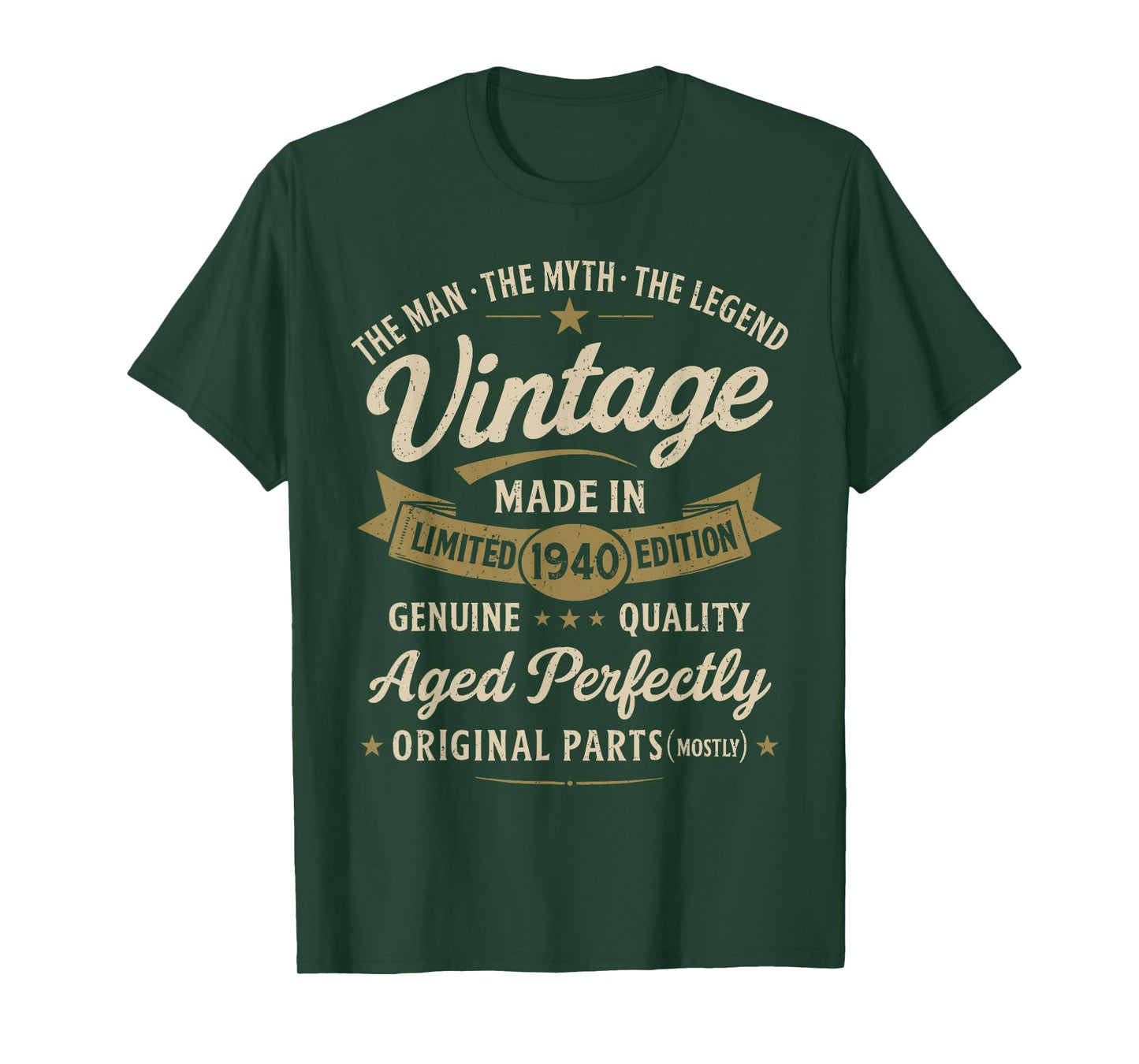 86th Birthday Gift Vintage 1940 Men Funny 86 Years Old 1940 T-Shirt