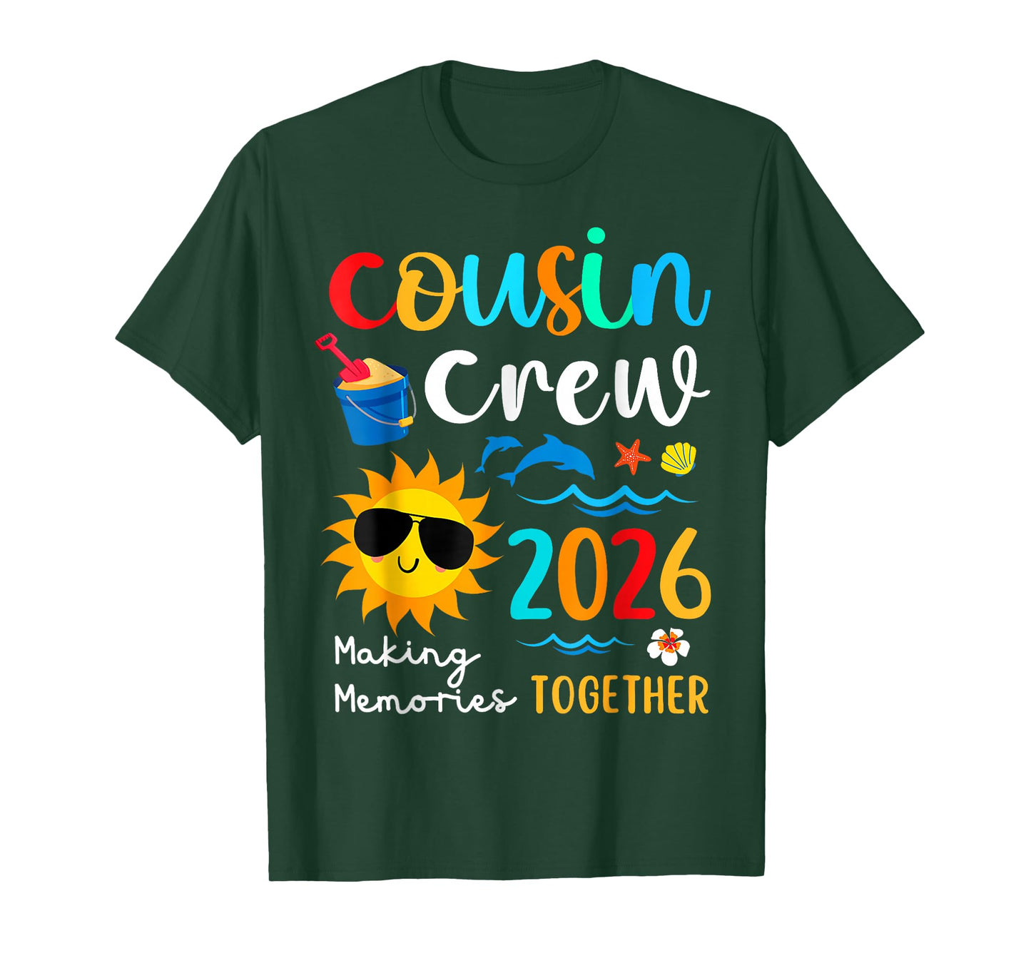 Cousin Crew 2026 Summer Vacation Beach Family Trips Matching T-Shirt