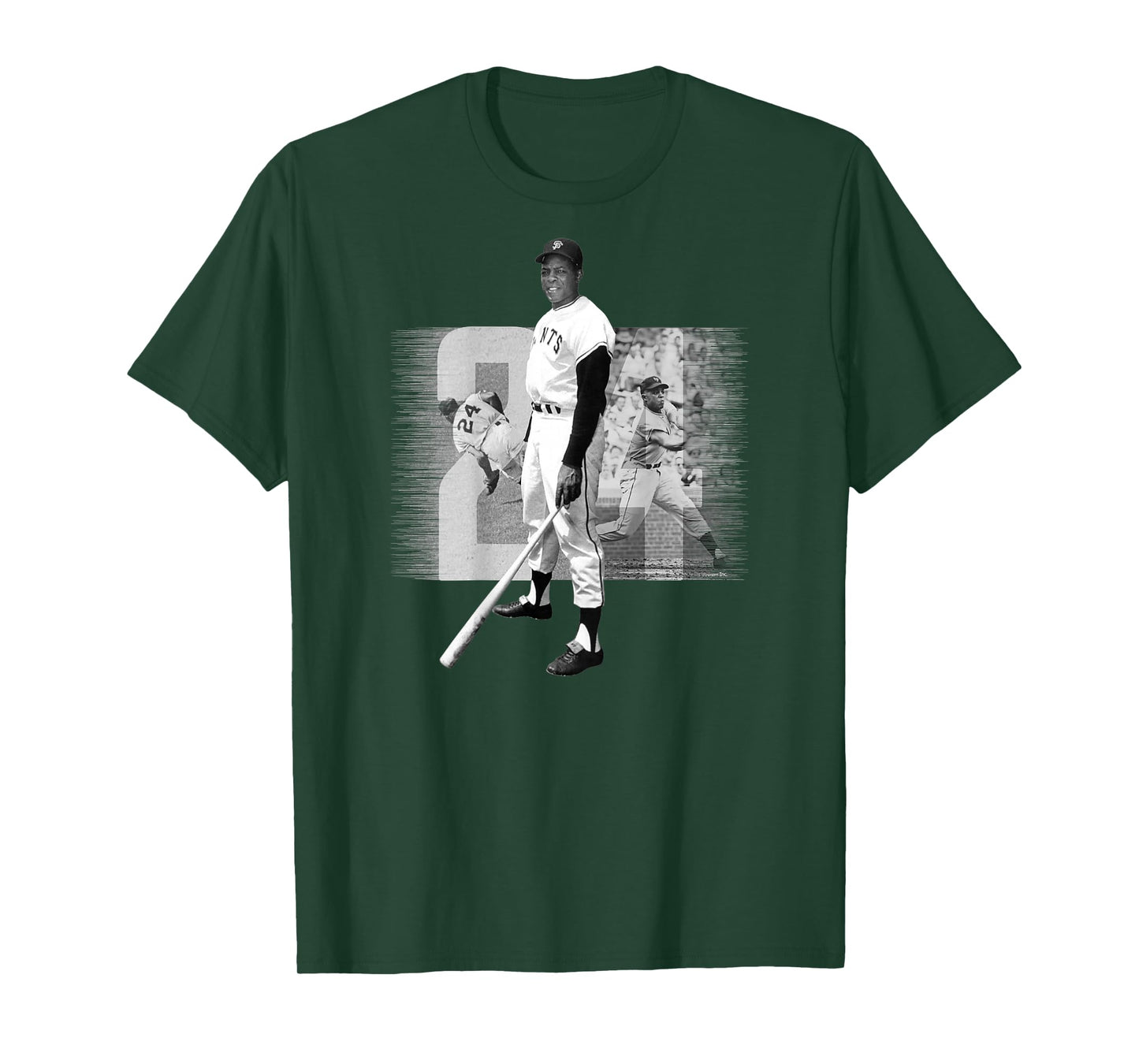 Willie Mays_001_Back Printed T-Shirt