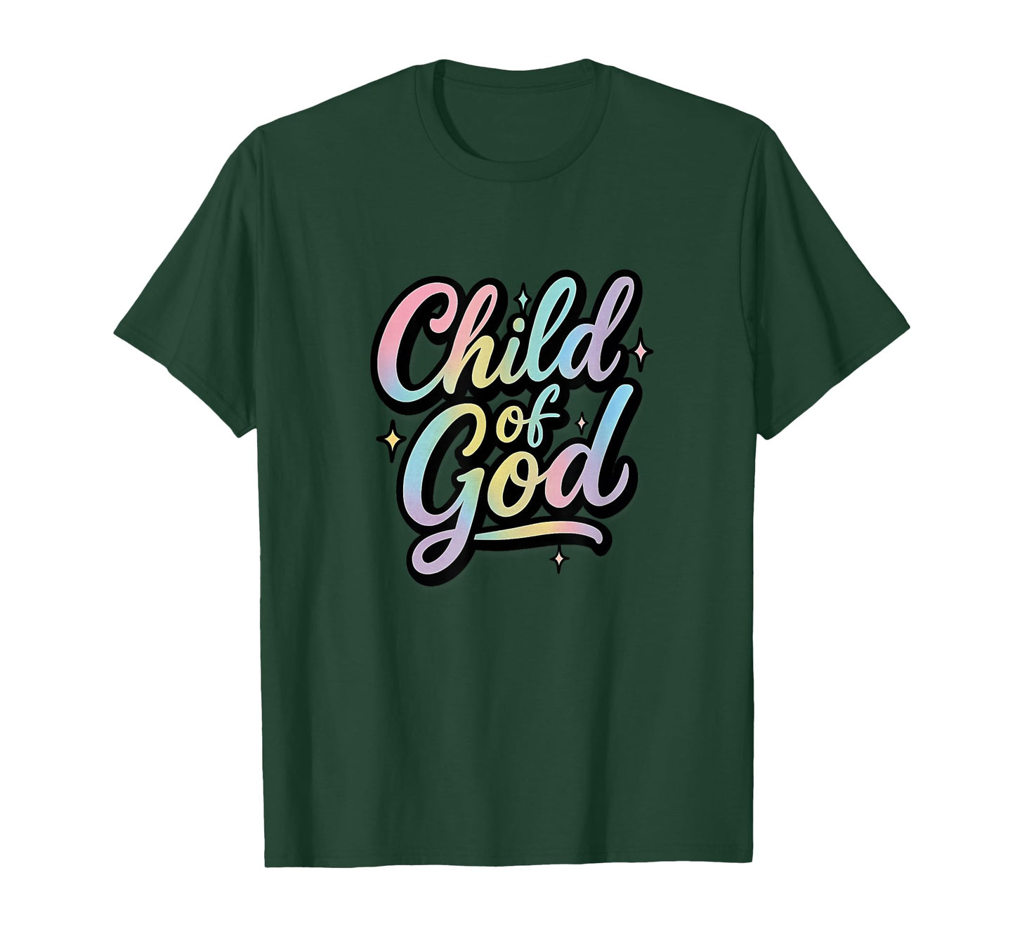 Child of God Christian Faith Pastel Gradient Design T-Shirt