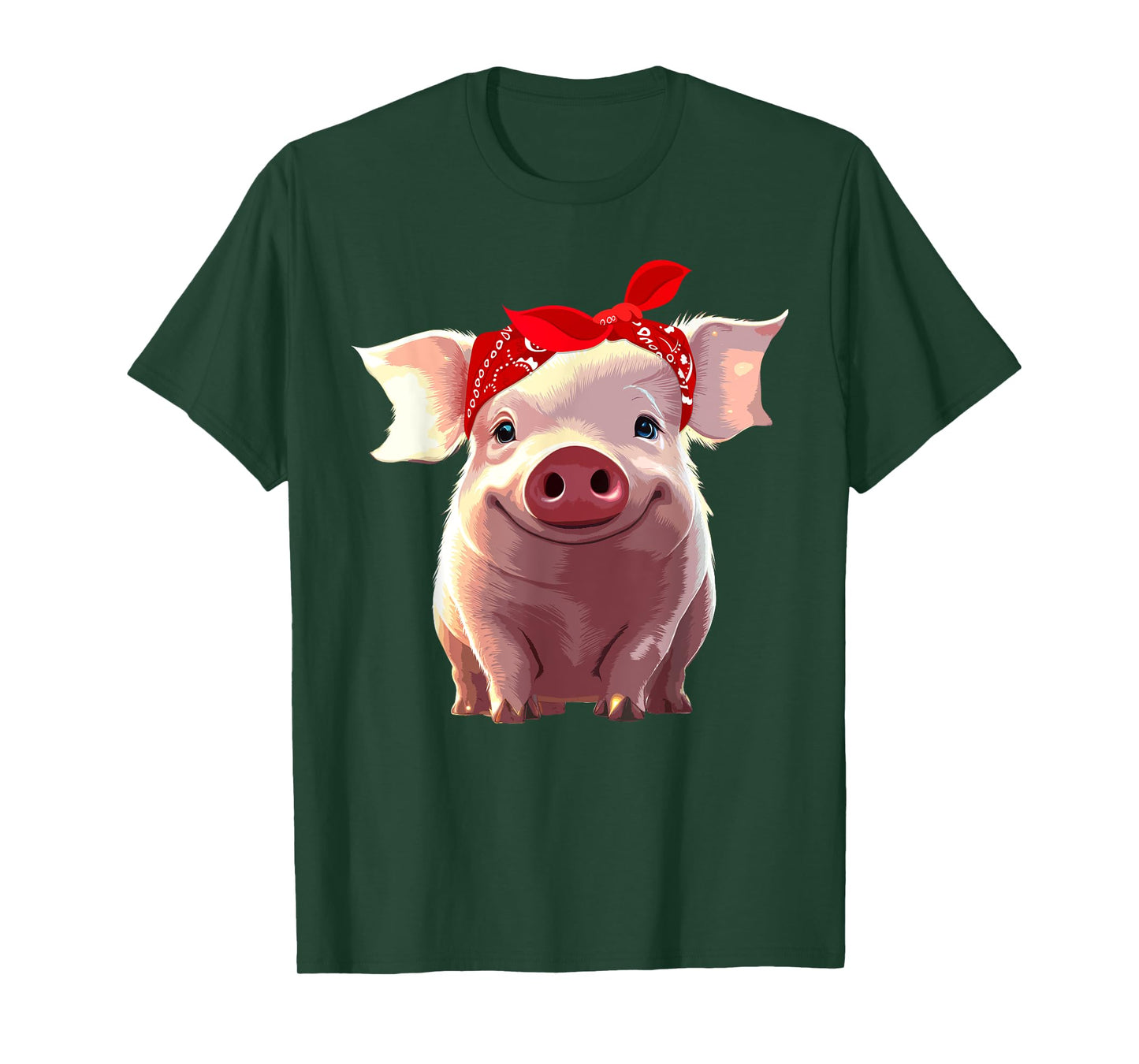 Funny Pig Design For Women Girls Kids Toddlers Piggy Lovers T-Shirt