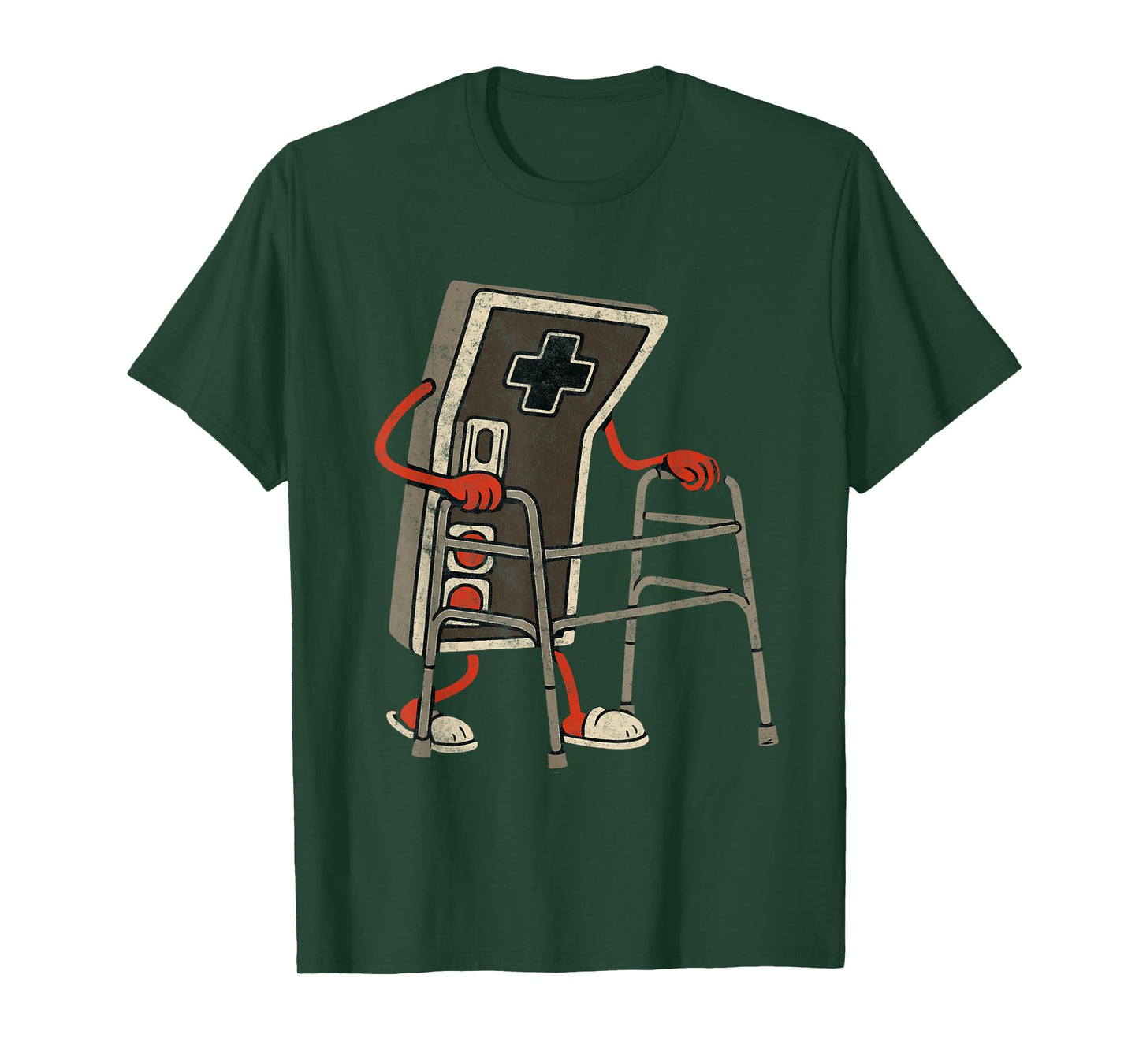 Retro Video Game Controller with Walker Funny Gamer Gaming T-Shirt