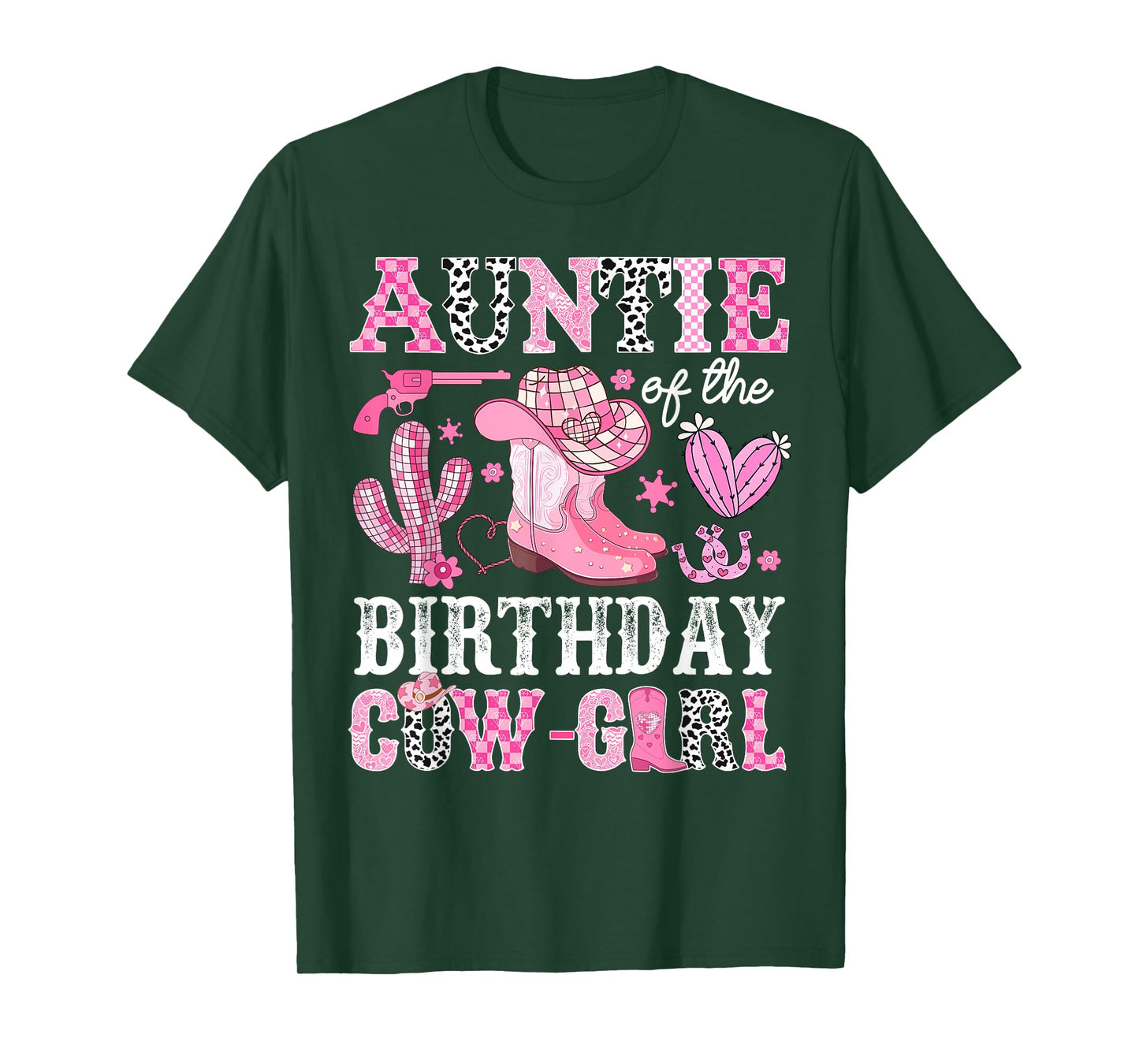 Auntie Of The Birthday Cow-Girl Rodeo Cowgirl Bday T-Shirt