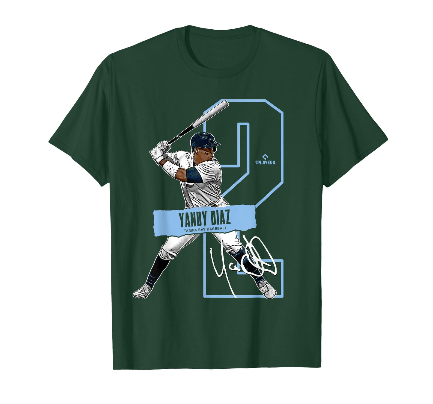 Yandy Díaz | Tampa Bay Baseball Players | MLBYAN302N T-Shirt