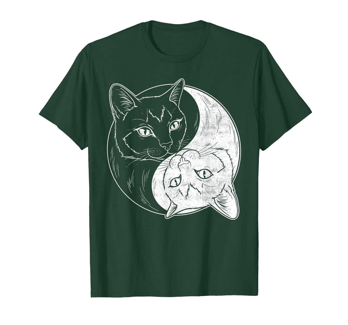 Yin Yang Cats Chinese Art Taoism Cute Kitten Lover T-Shirt