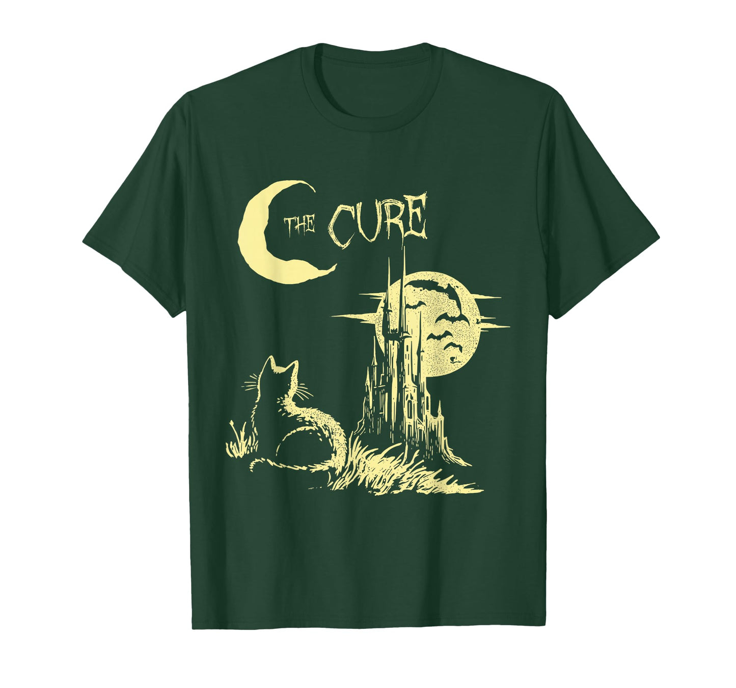 Retro The Cure Cat Gothic Cat Lover Men Women Kids T-Shirt