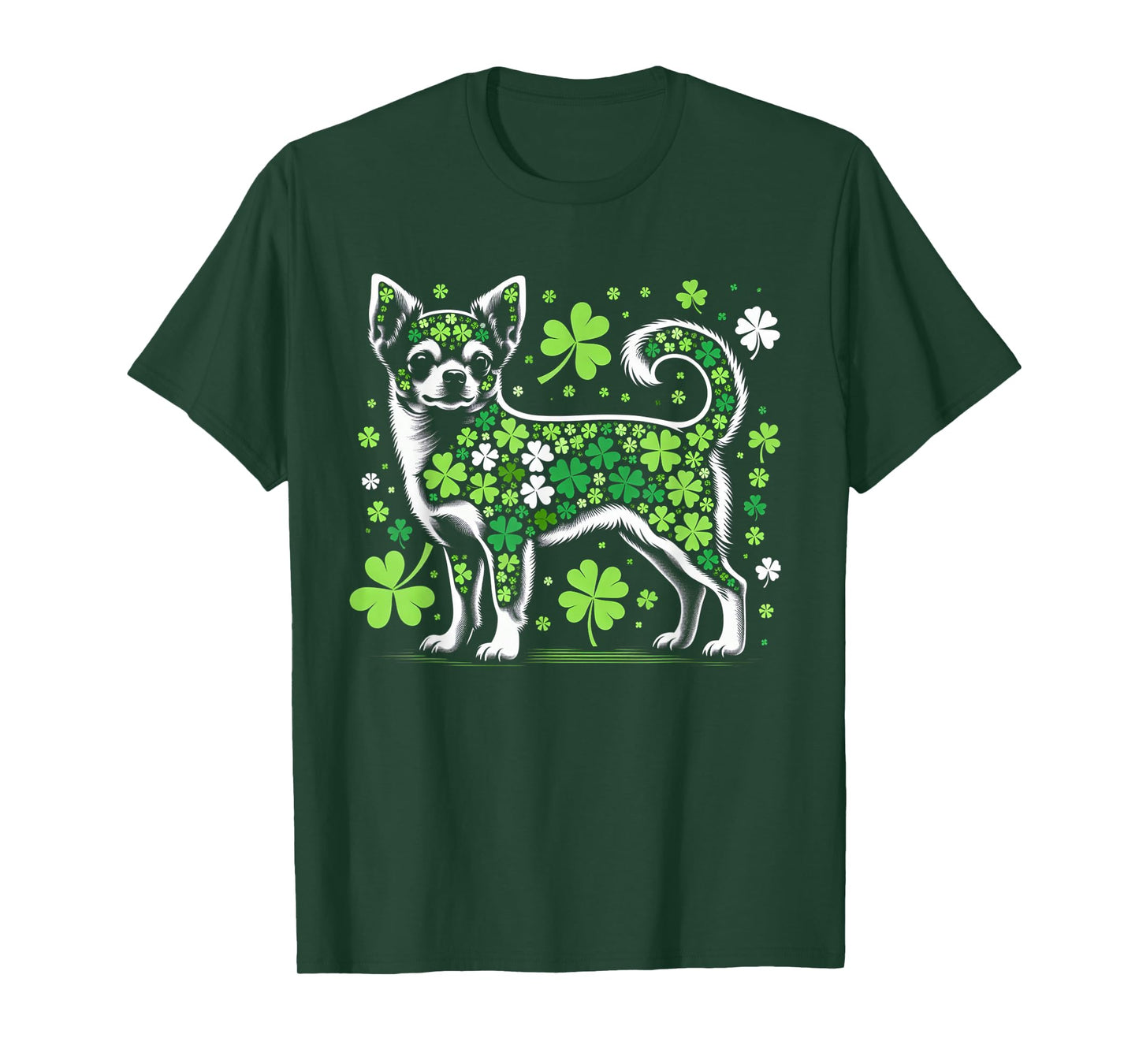 St Patricks Day Dog Themed Women Men Chihuahua Lover T-Shirt