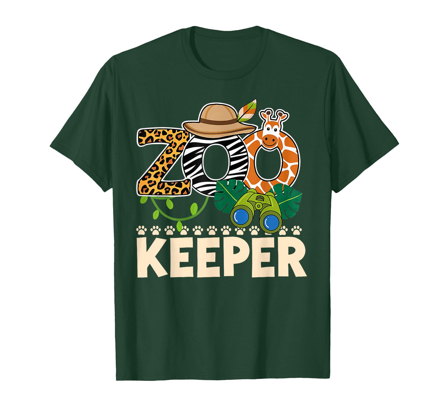 Zoo Keeper Costume Halloween Party Safari Zookeeper Outfit T-Shirt