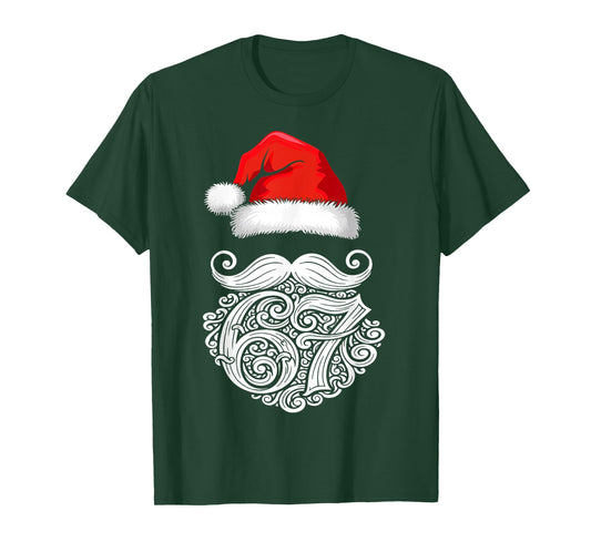 6 7 Christmas 67 Santa Six Seven Christmas Boys Teens 6/7 T-Shirt