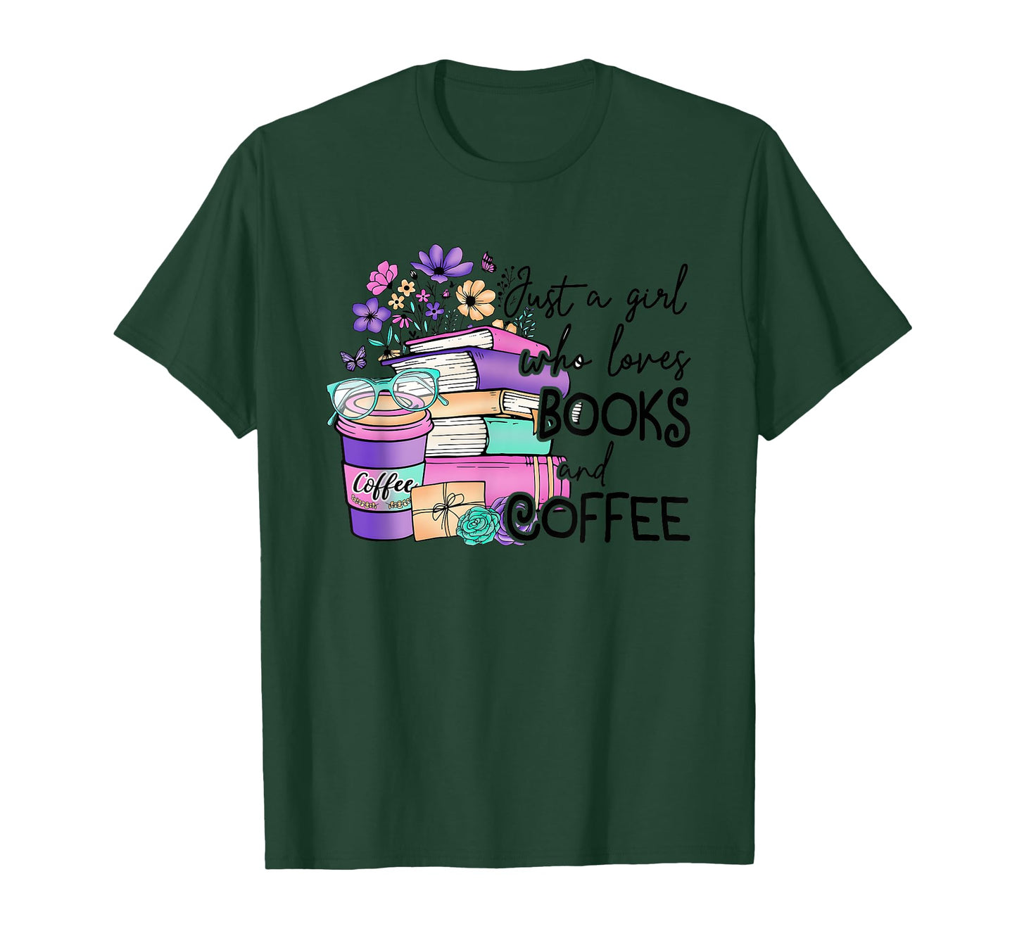 Just A Girl Who Loves Books And Coffee T-Shirt