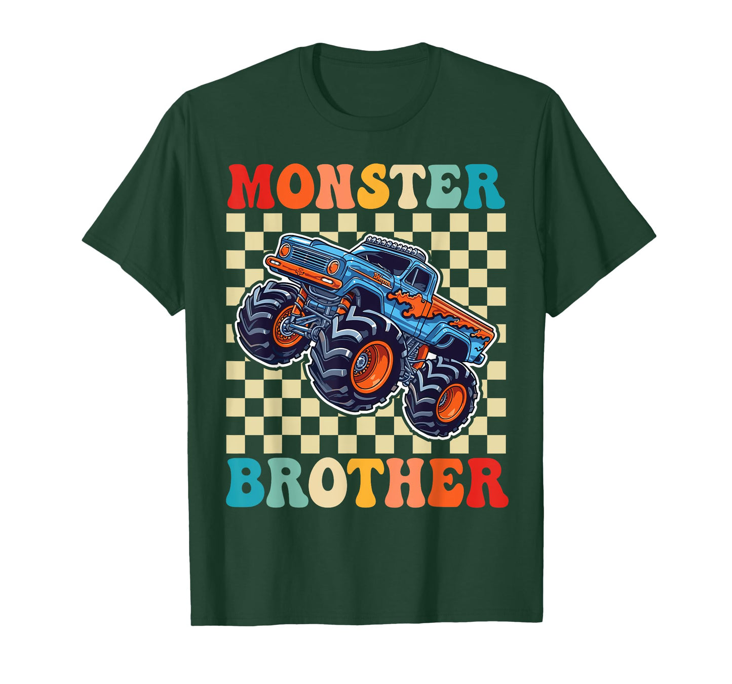 Monster Truck Brother Family Matching Monster Truck Lovers T-Shirt