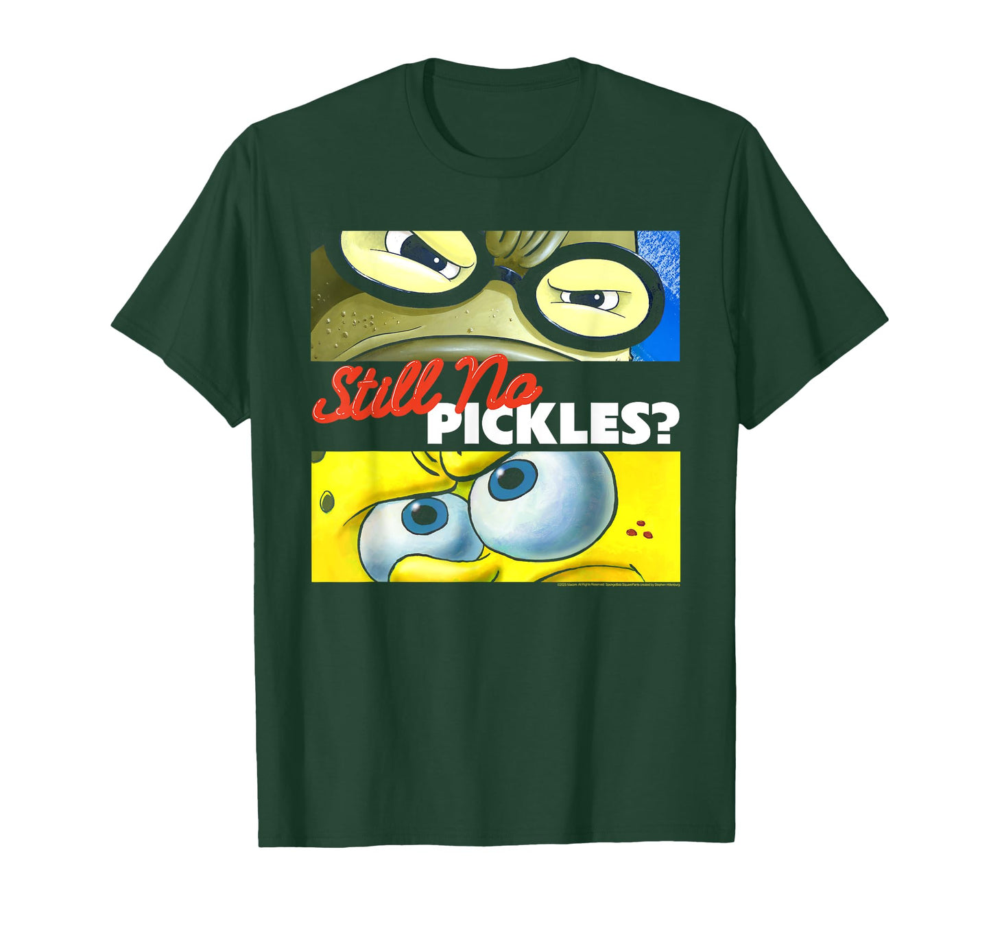 SpongeBob SquarePants Still No Pickles? Bubble Bass Cartoon T-Shirt