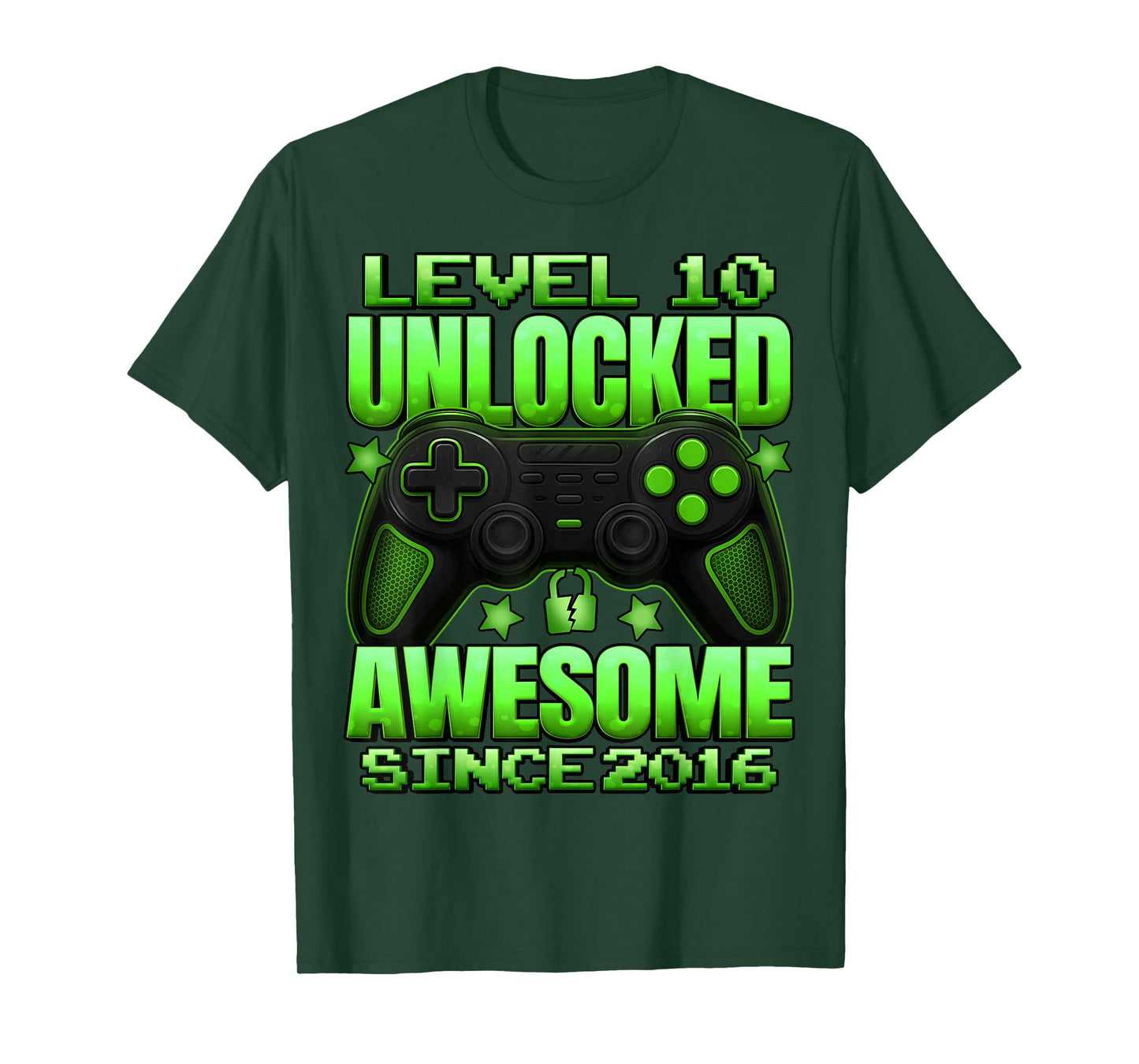 Level 10 Unlocked 10 Year Old Gifts Boys 10th Birthday Boy T-Shirt