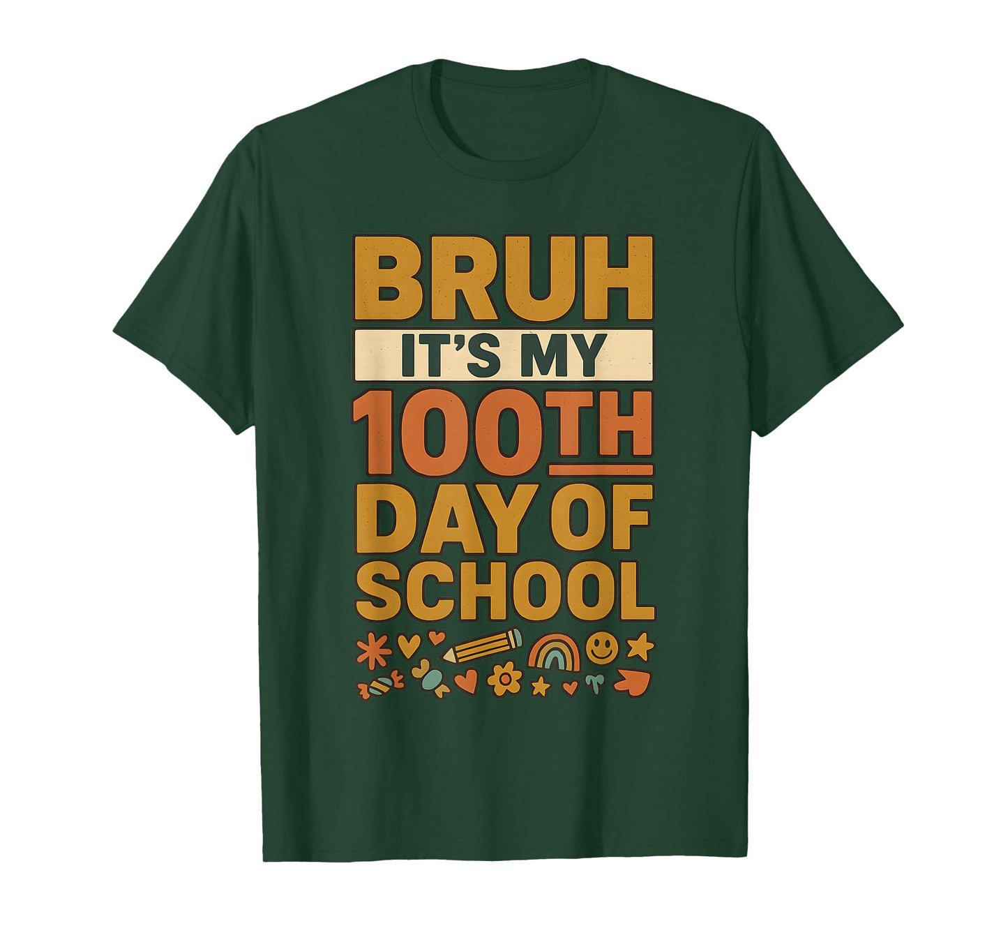 Cute First 100 Days of School Kindergarten Teacher Preschool T-Shirt