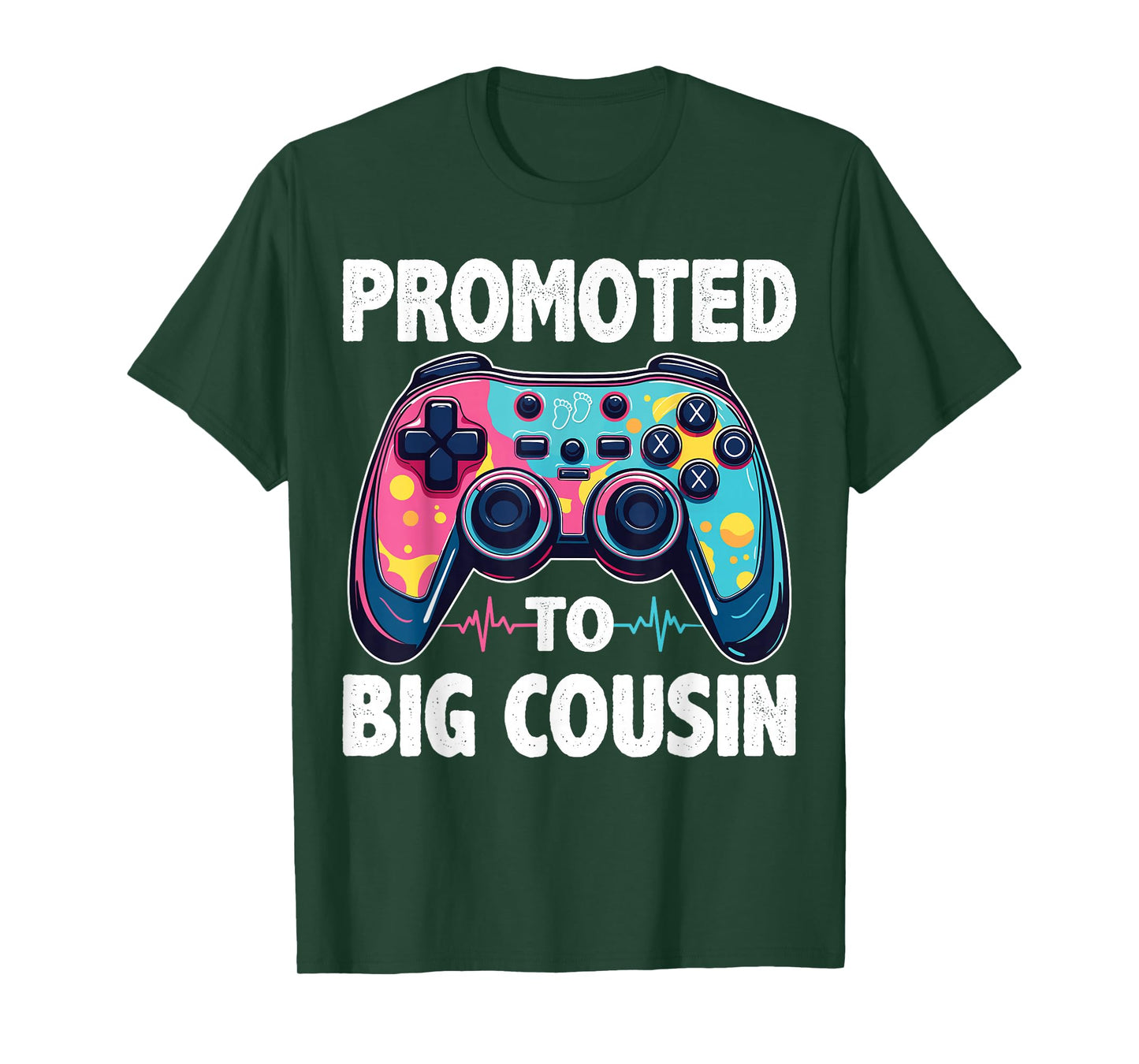 Video Gamer Gender Reveal Party Promoted To Big Cousin T-Shirt