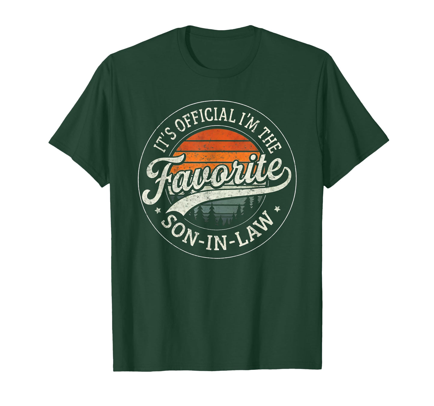 It's Official I'm The Favorite Son in Law Funny Vintage T-Shirt